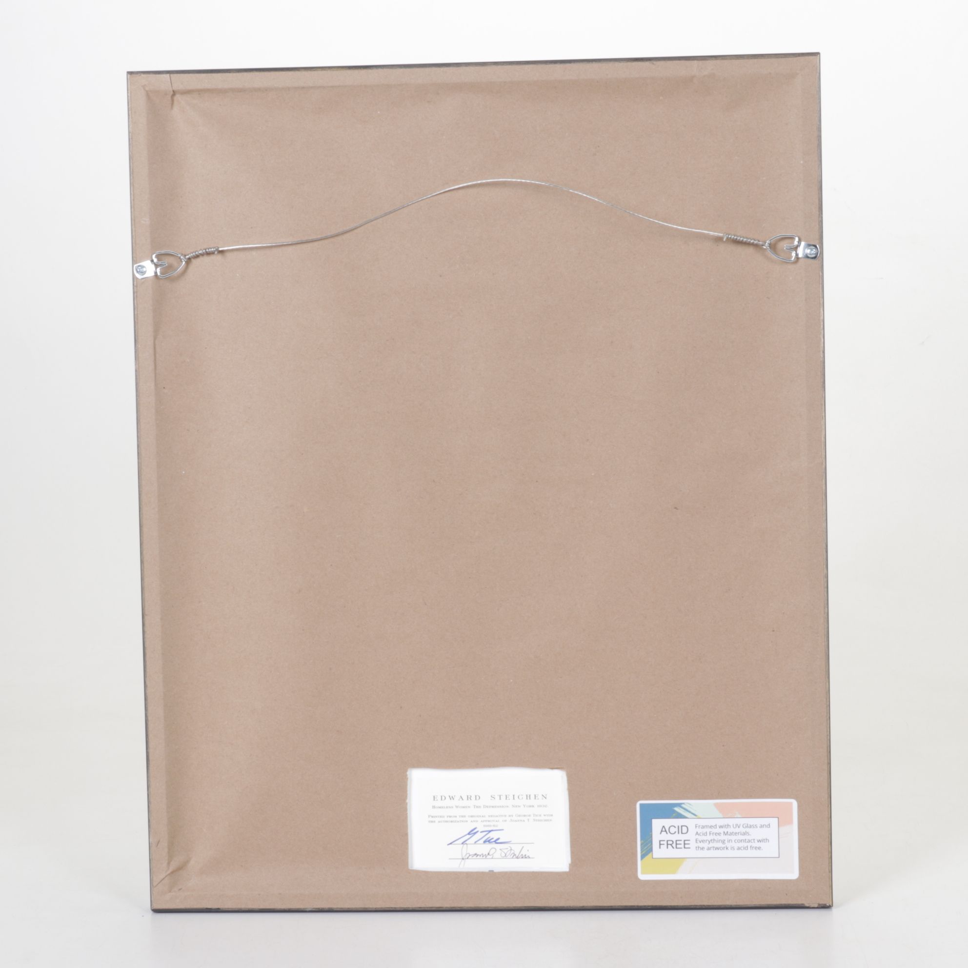 Edward Steichen "Homeless Women..." Silver Gelatin Printed by George Tice, 1982