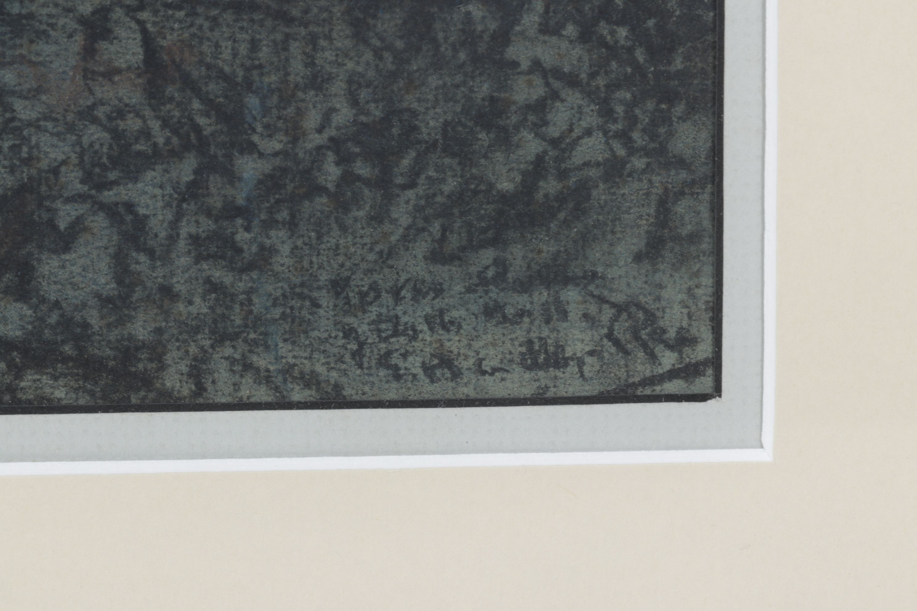 Edward Handley-Read Charcoal & Watercolor Painting "Ypres, Belgium - Cloth Hall"