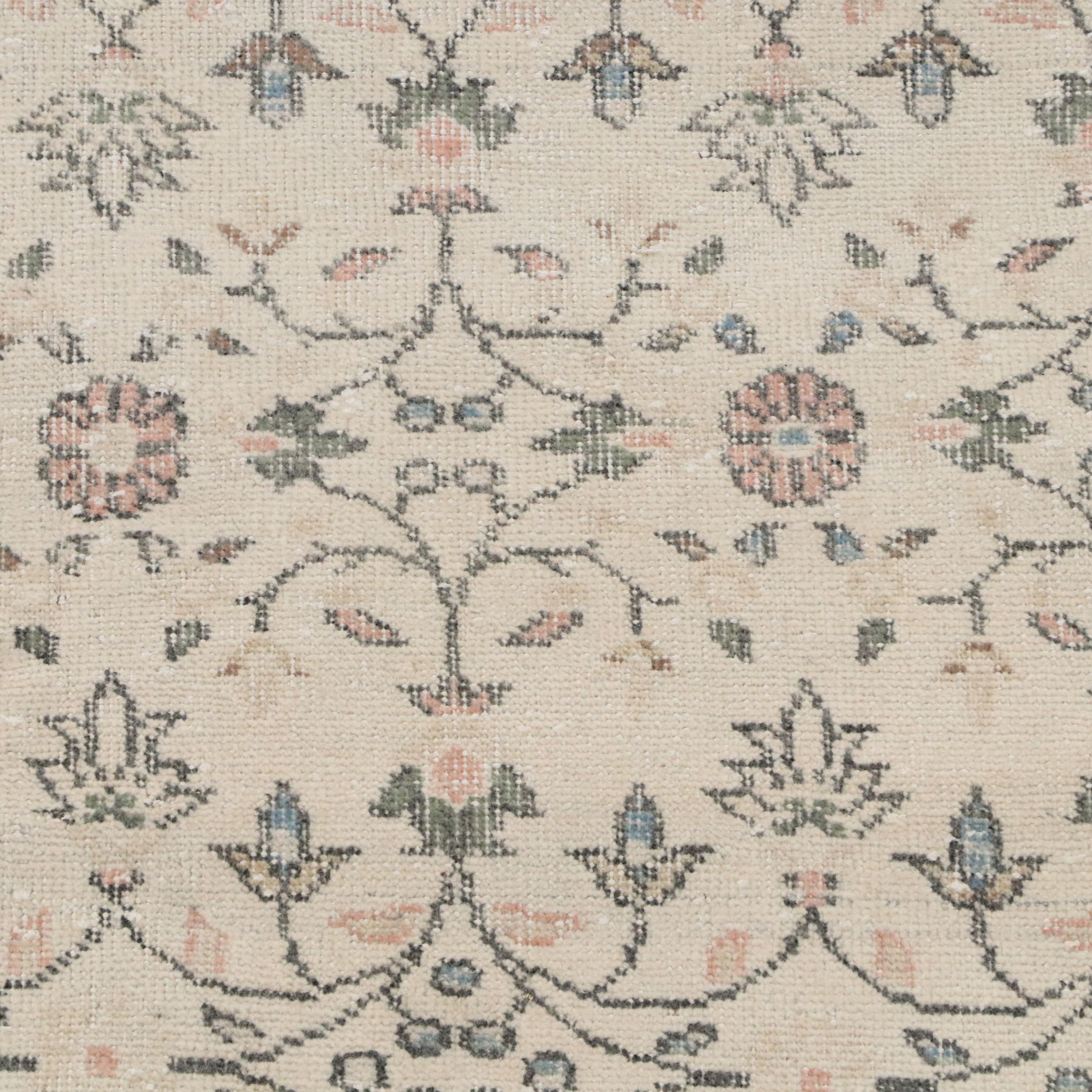 4' x 7' Hand-Knotted Turkish Oushak Area Rug