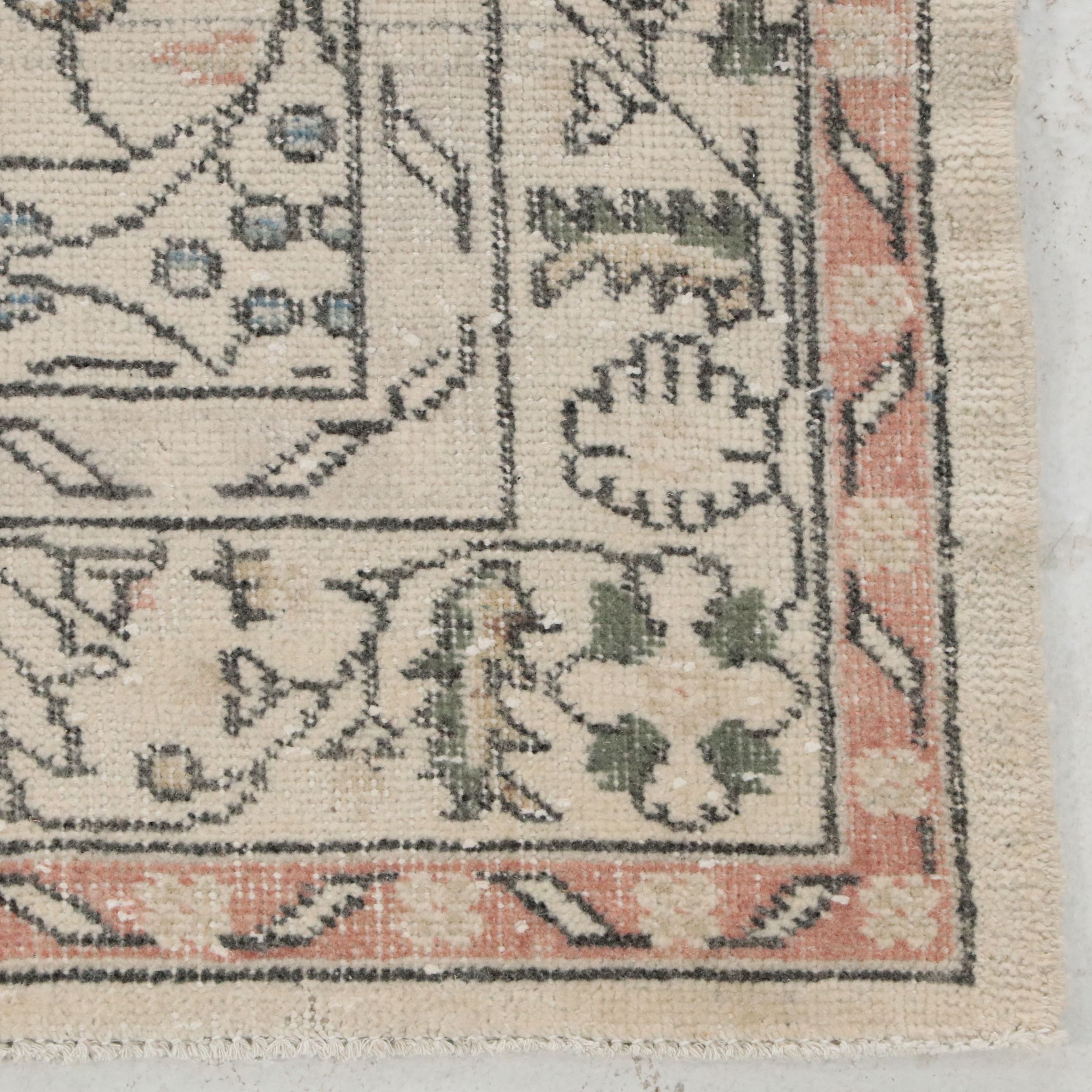 4' x 7' Hand-Knotted Turkish Oushak Area Rug