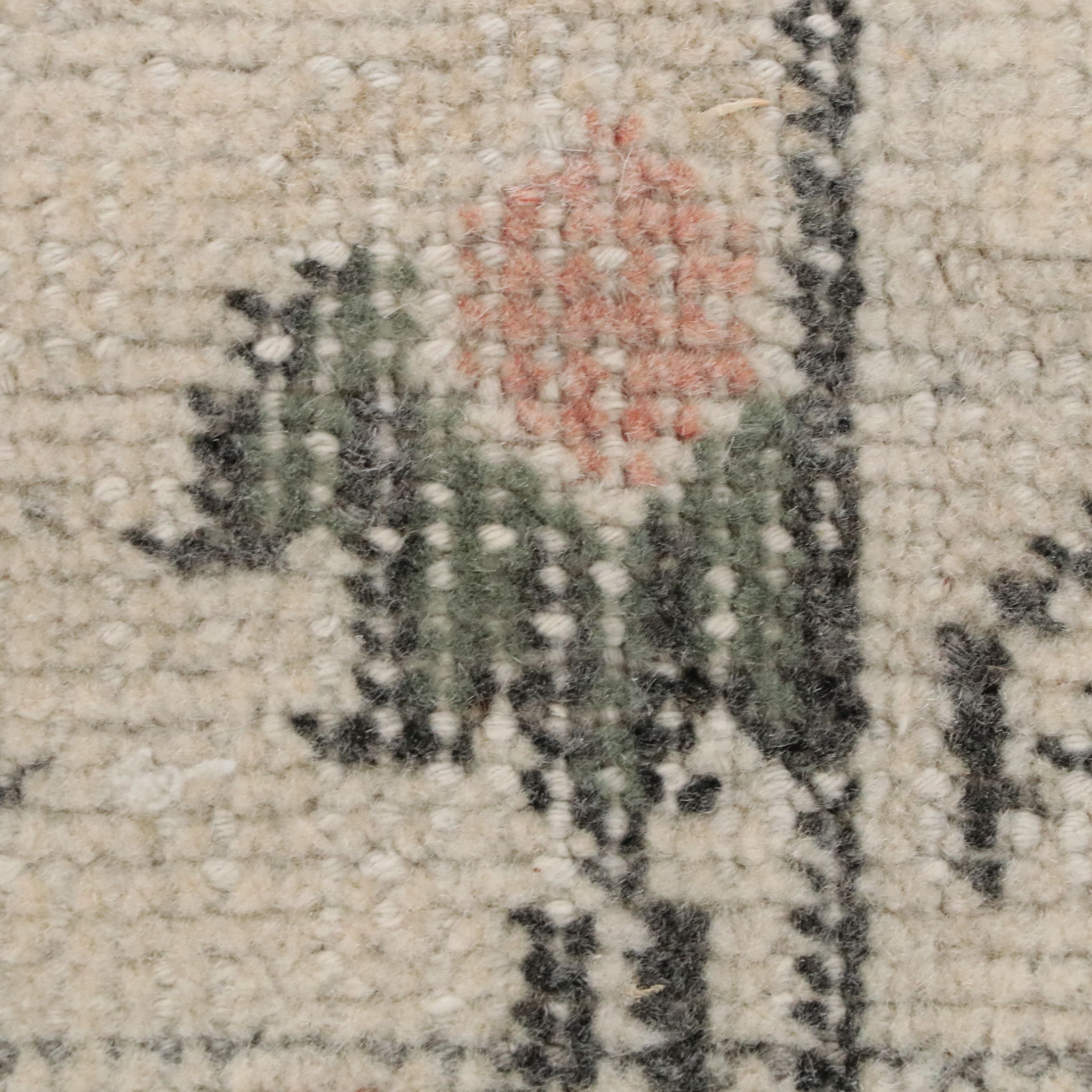 4' x 7' Hand-Knotted Turkish Oushak Area Rug