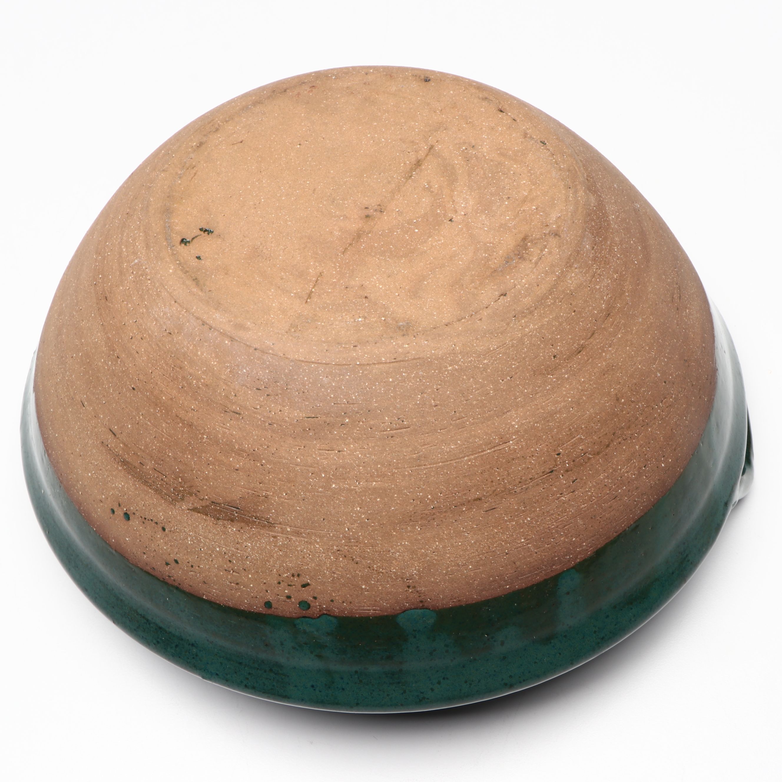 Mediterranean Style Green Glaze Terracotta Jugs and Handled Bowl