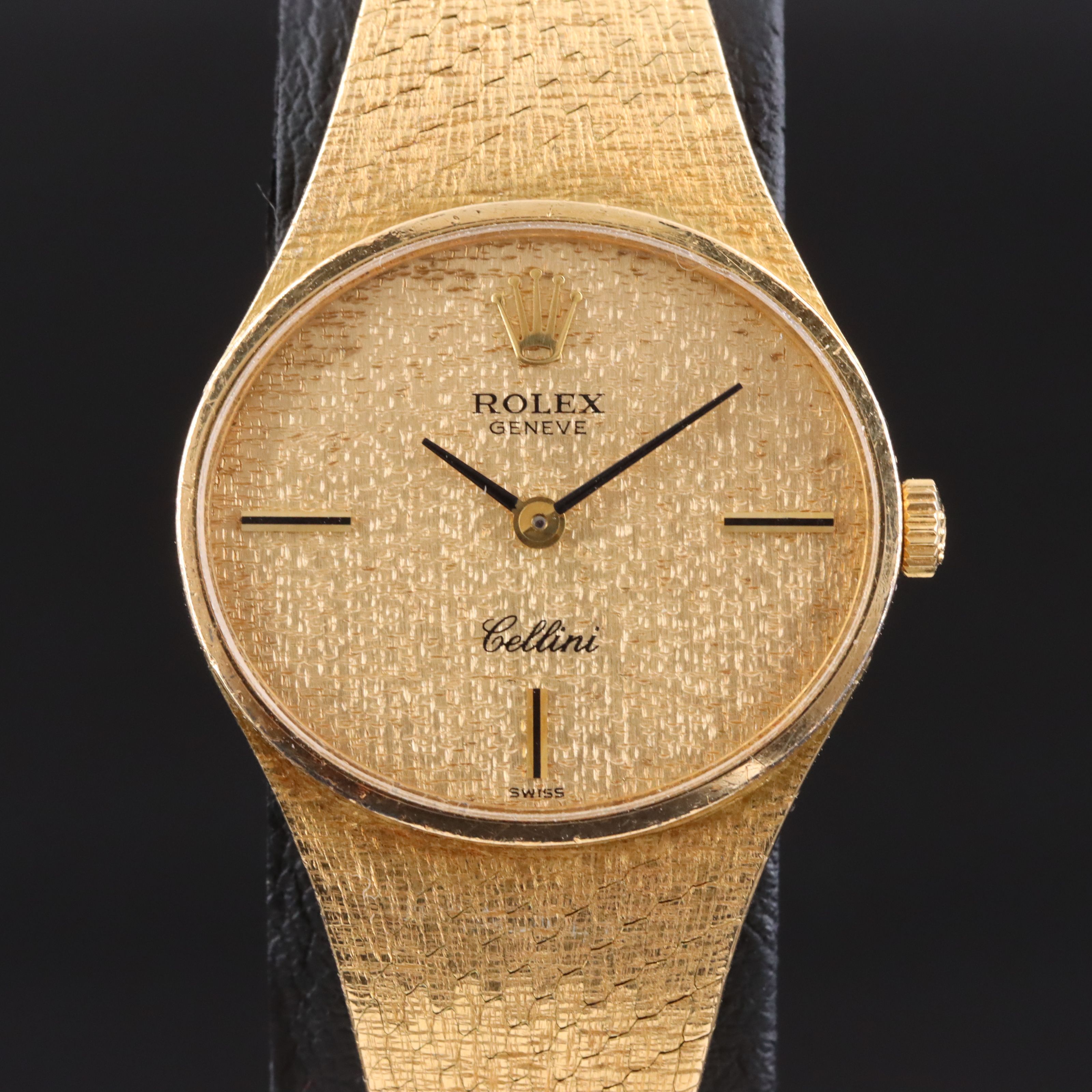 18K Rolex Cellini Manual Wind Vintage Watch