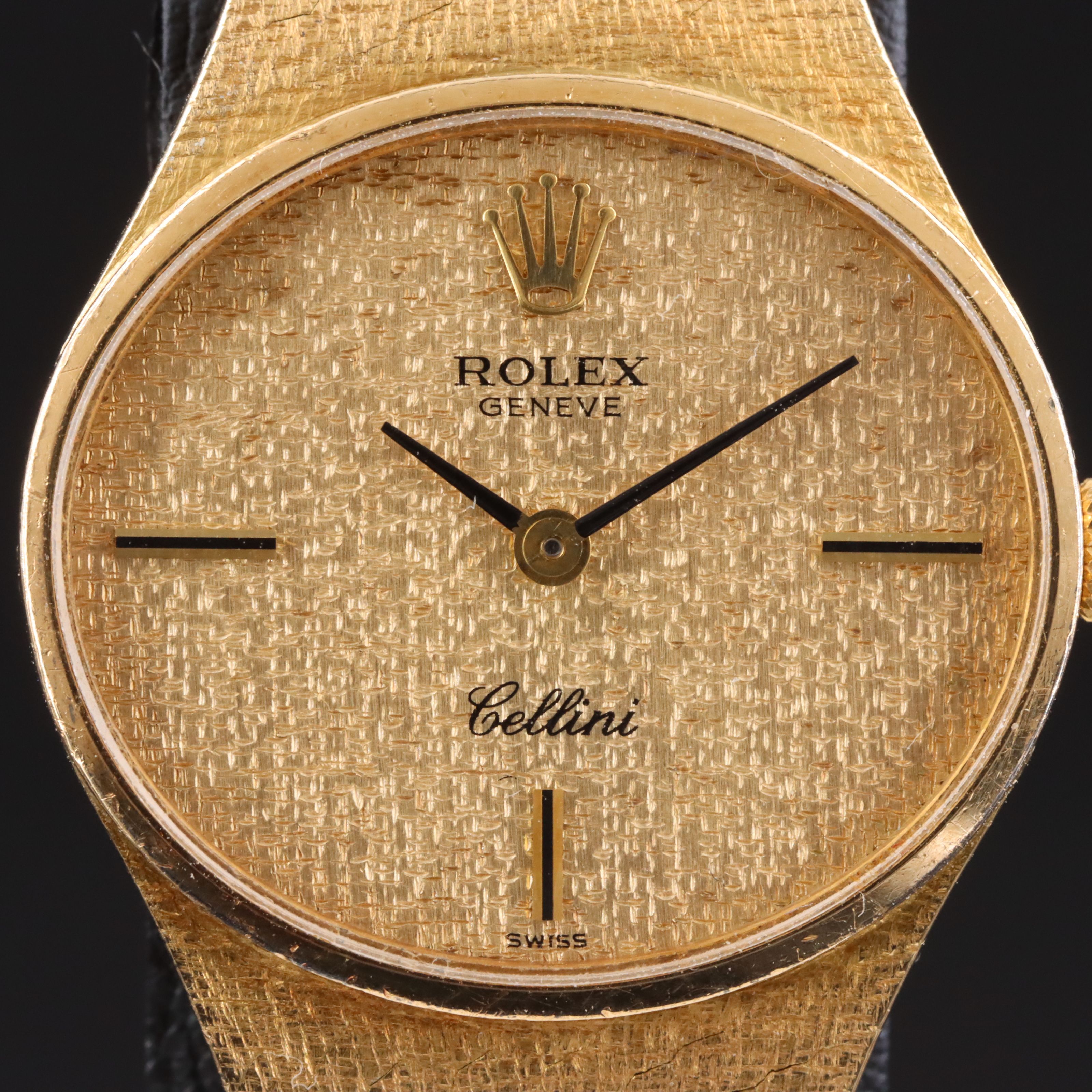18K Rolex Cellini Manual Wind Vintage Watch