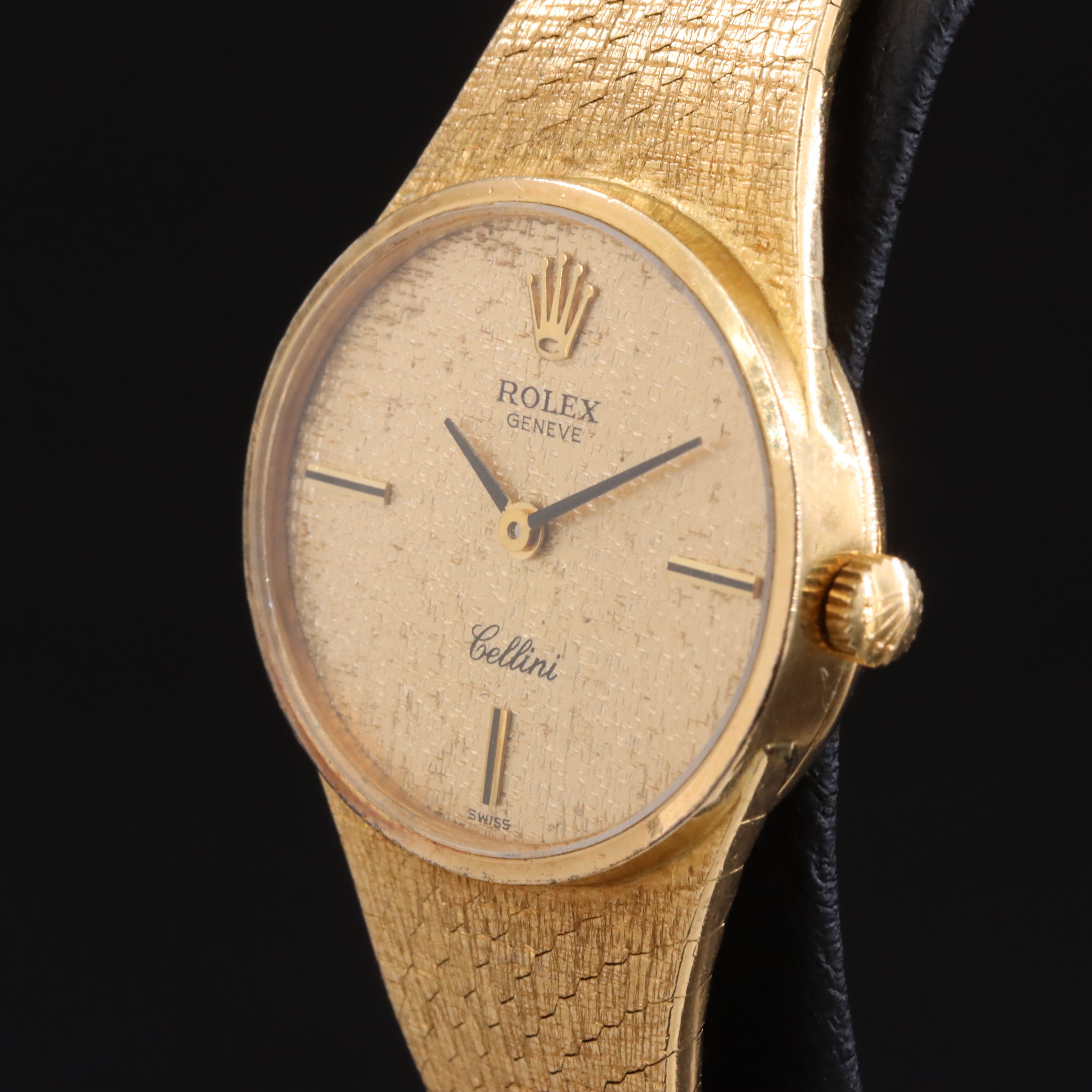 18K Rolex Cellini Manual Wind Vintage Watch