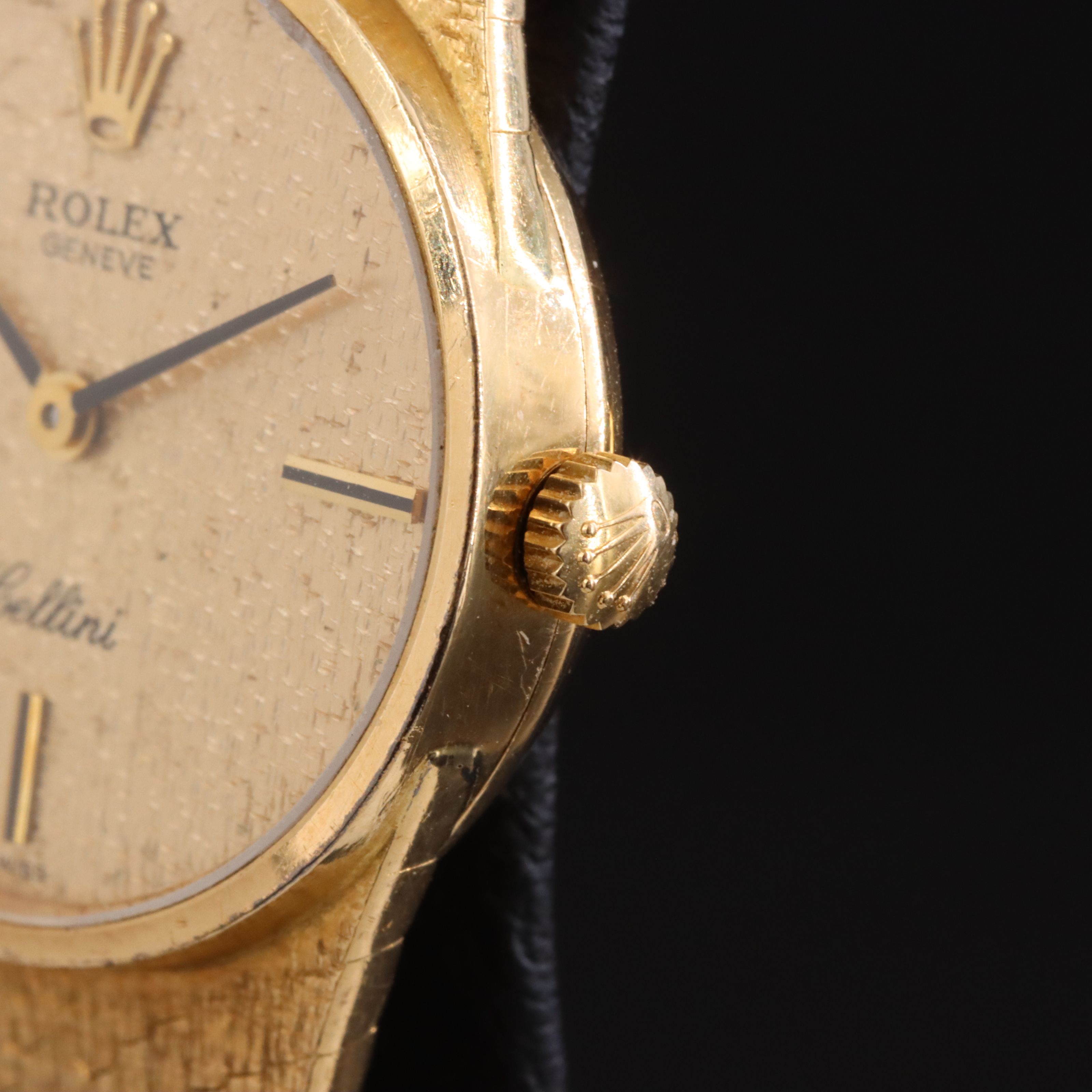 18K Rolex Cellini Manual Wind Vintage Watch