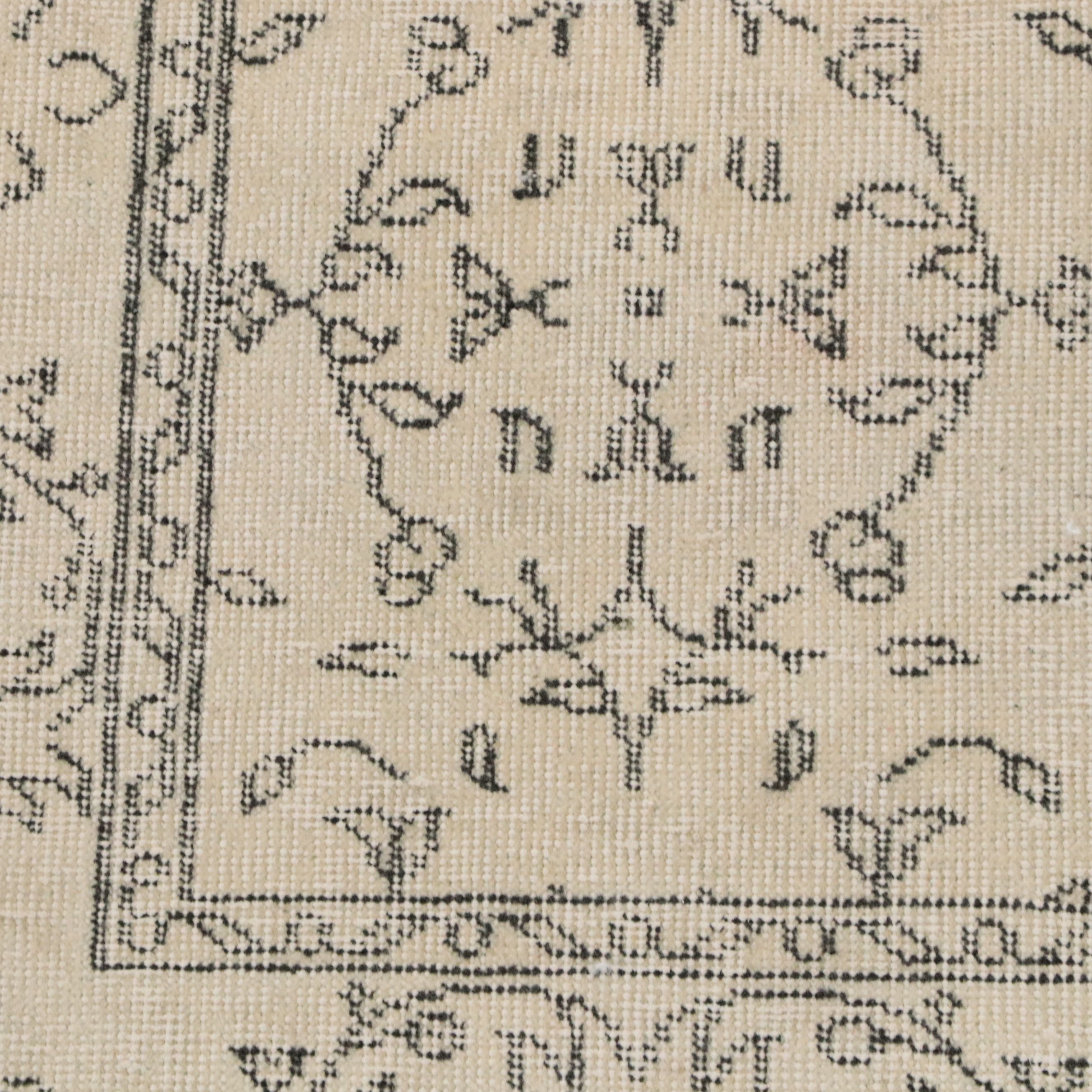 3'11 x 6'9 Hand-Knotted Turkish Oushak Area Rug