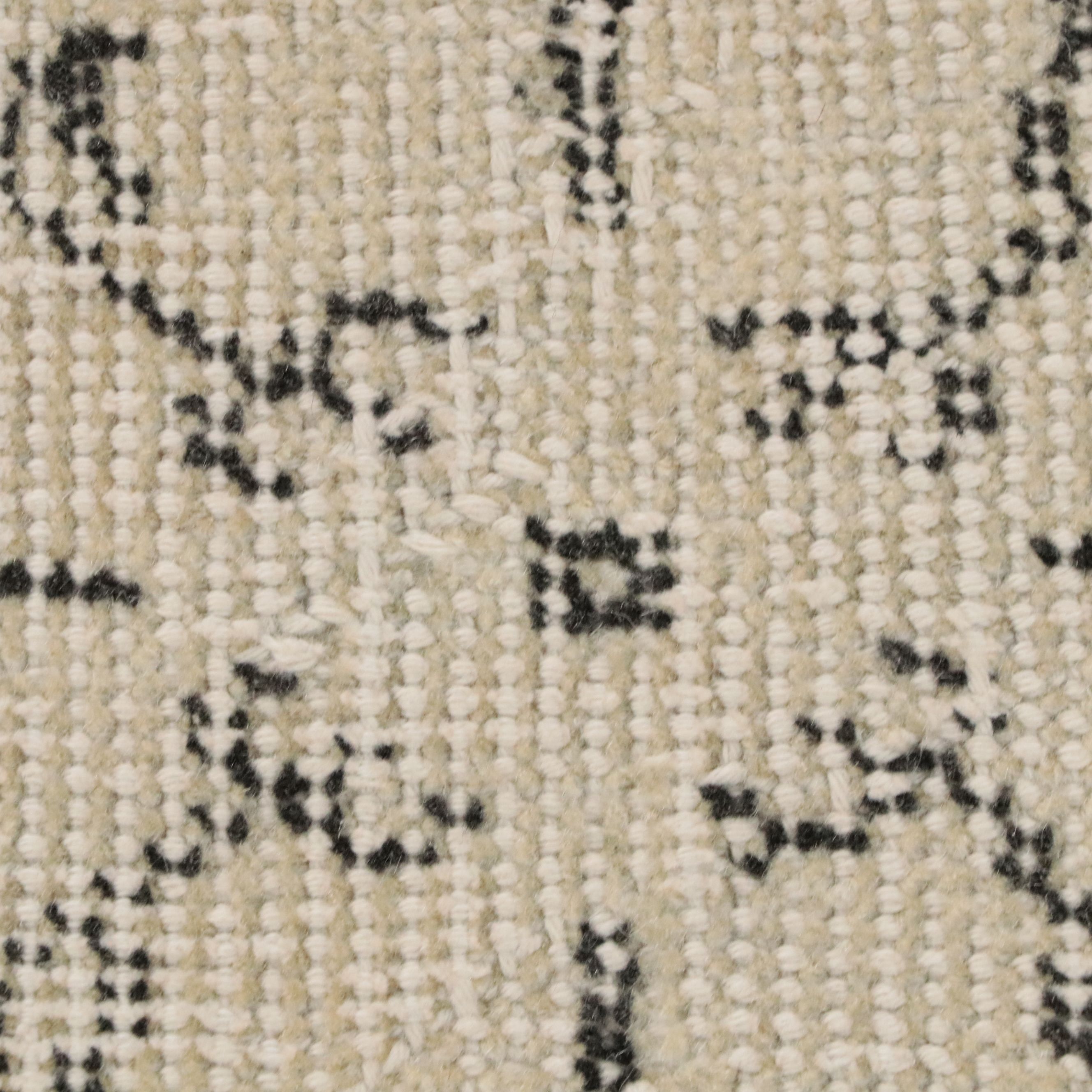 3'11 x 6'9 Hand-Knotted Turkish Oushak Area Rug