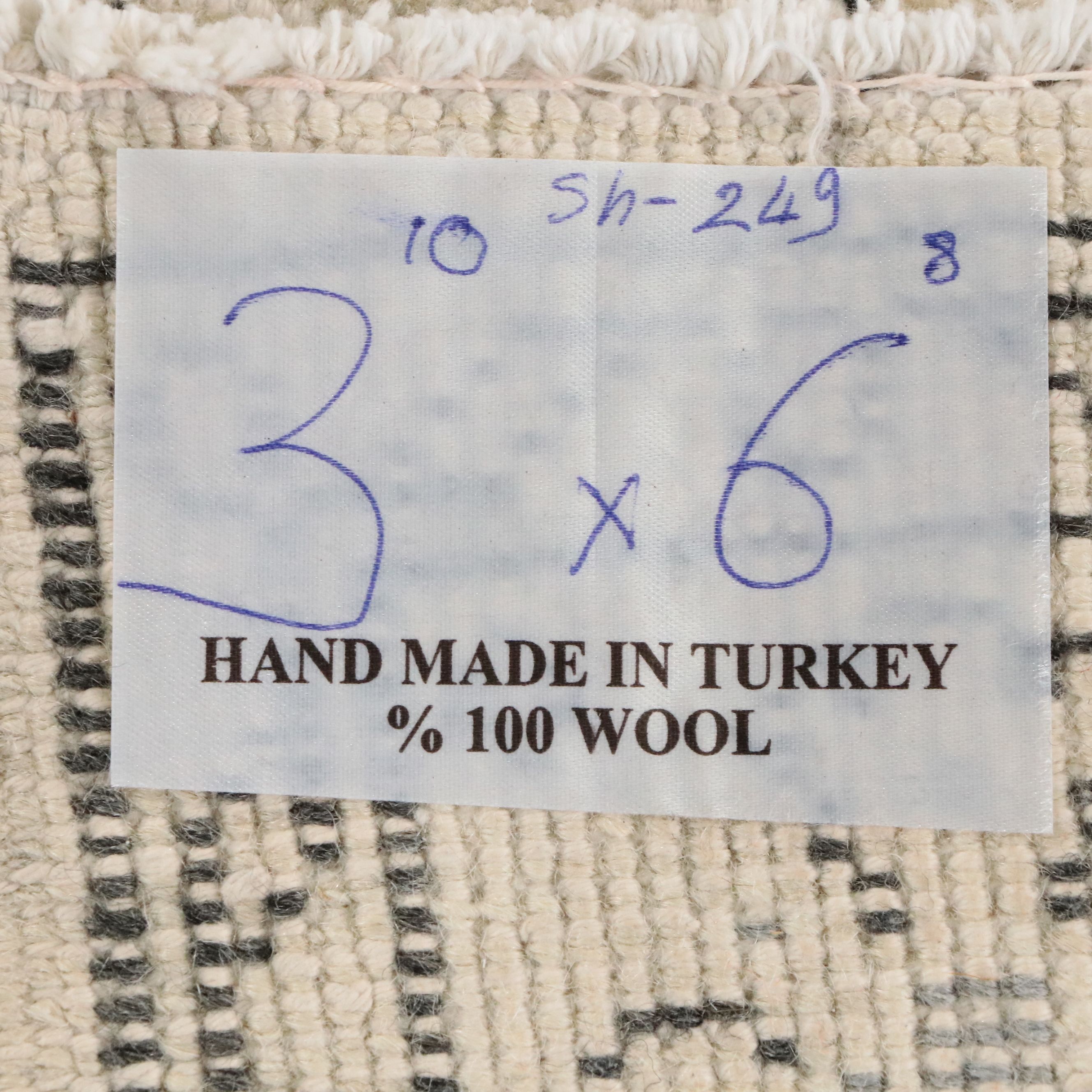 3'11 x 6'9 Hand-Knotted Turkish Oushak Area Rug