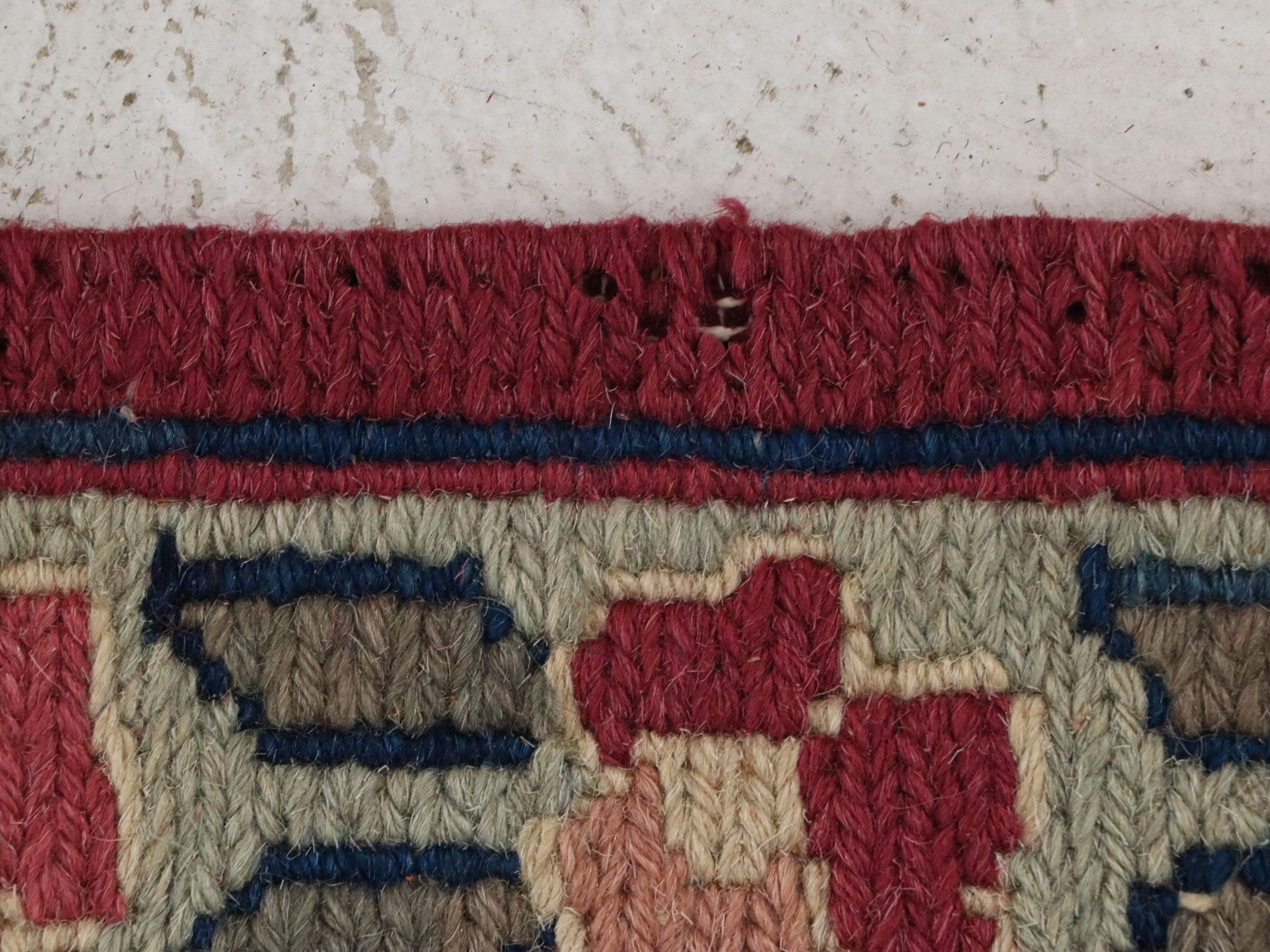 8'9 x 11'11 Handwoven Indo-Persian Heriz Style Soumak Area Rug