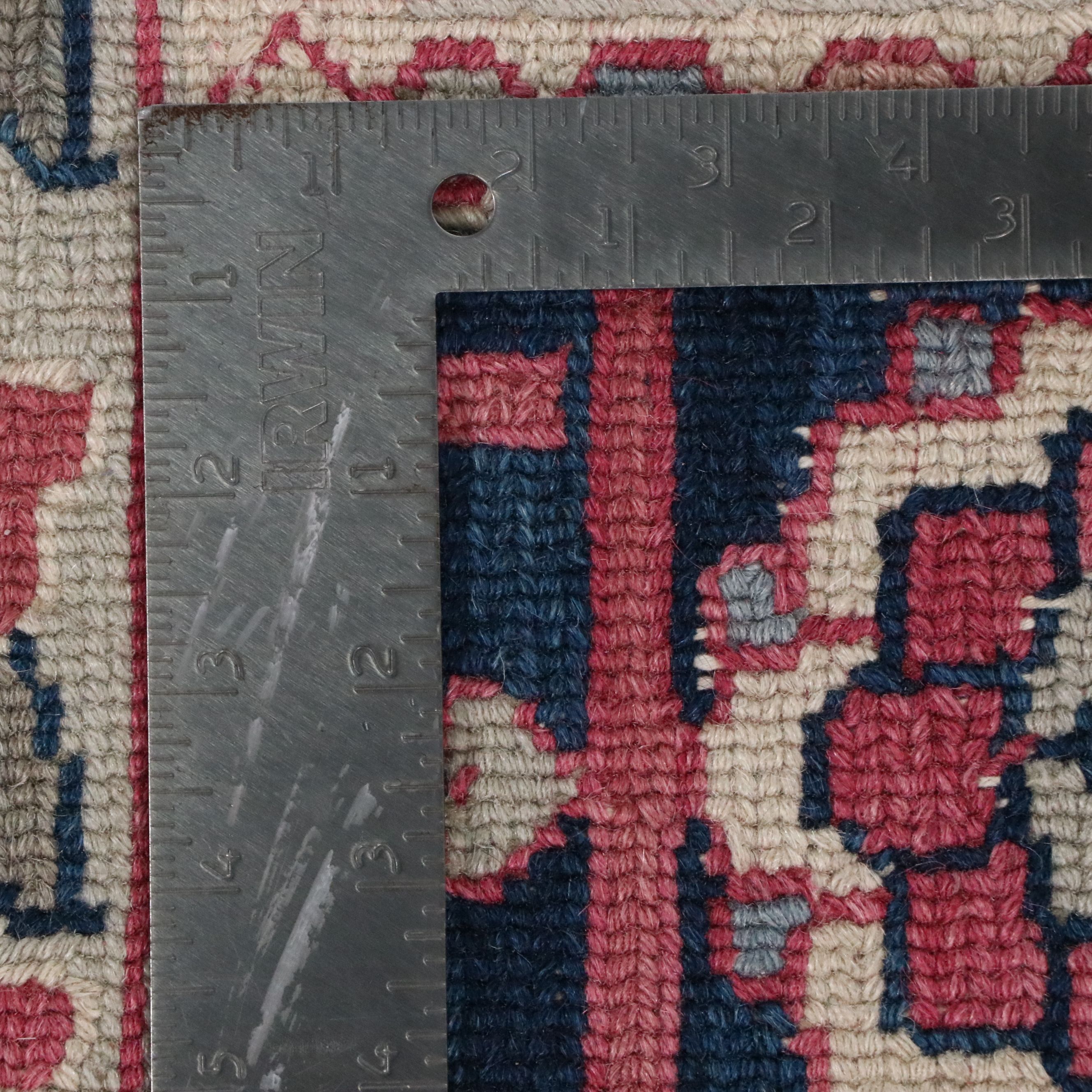 8'9 x 11'11 Handwoven Indo-Persian Heriz Style Soumak Area Rug