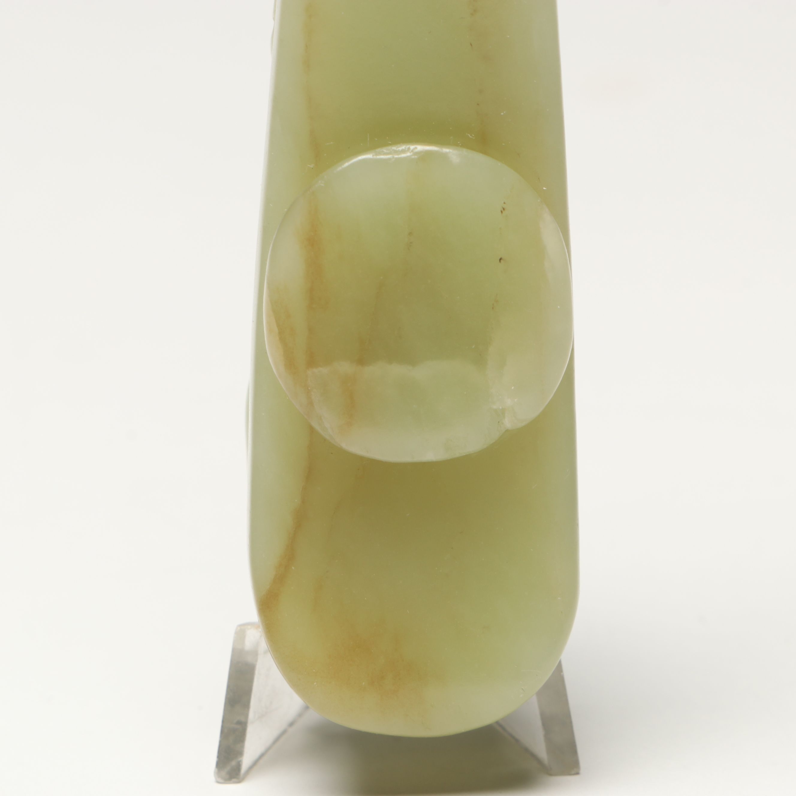 Chinese Carved Serpentine Dragon Belt Hook