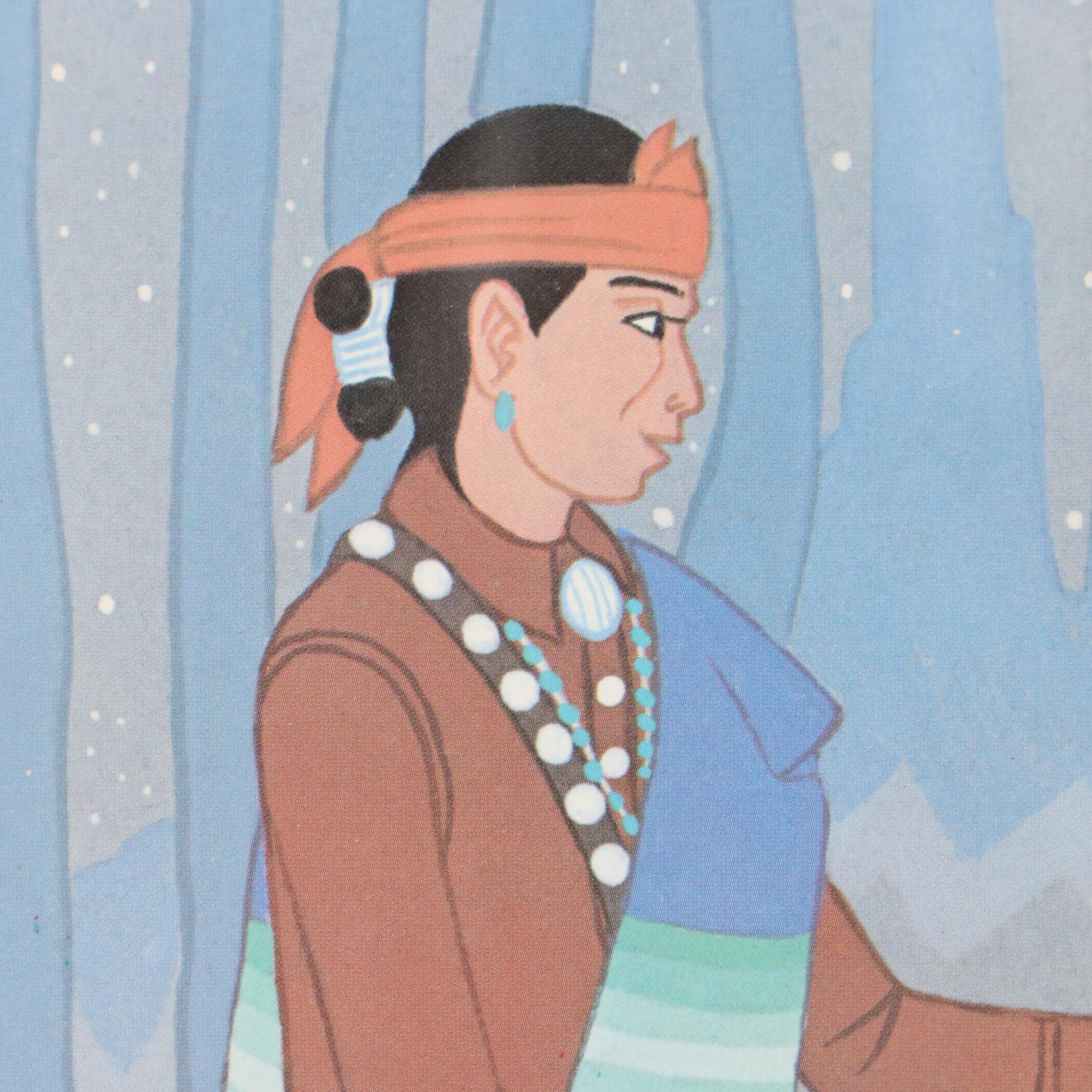 Harrison Begay Offset Lithograph "Nativity"