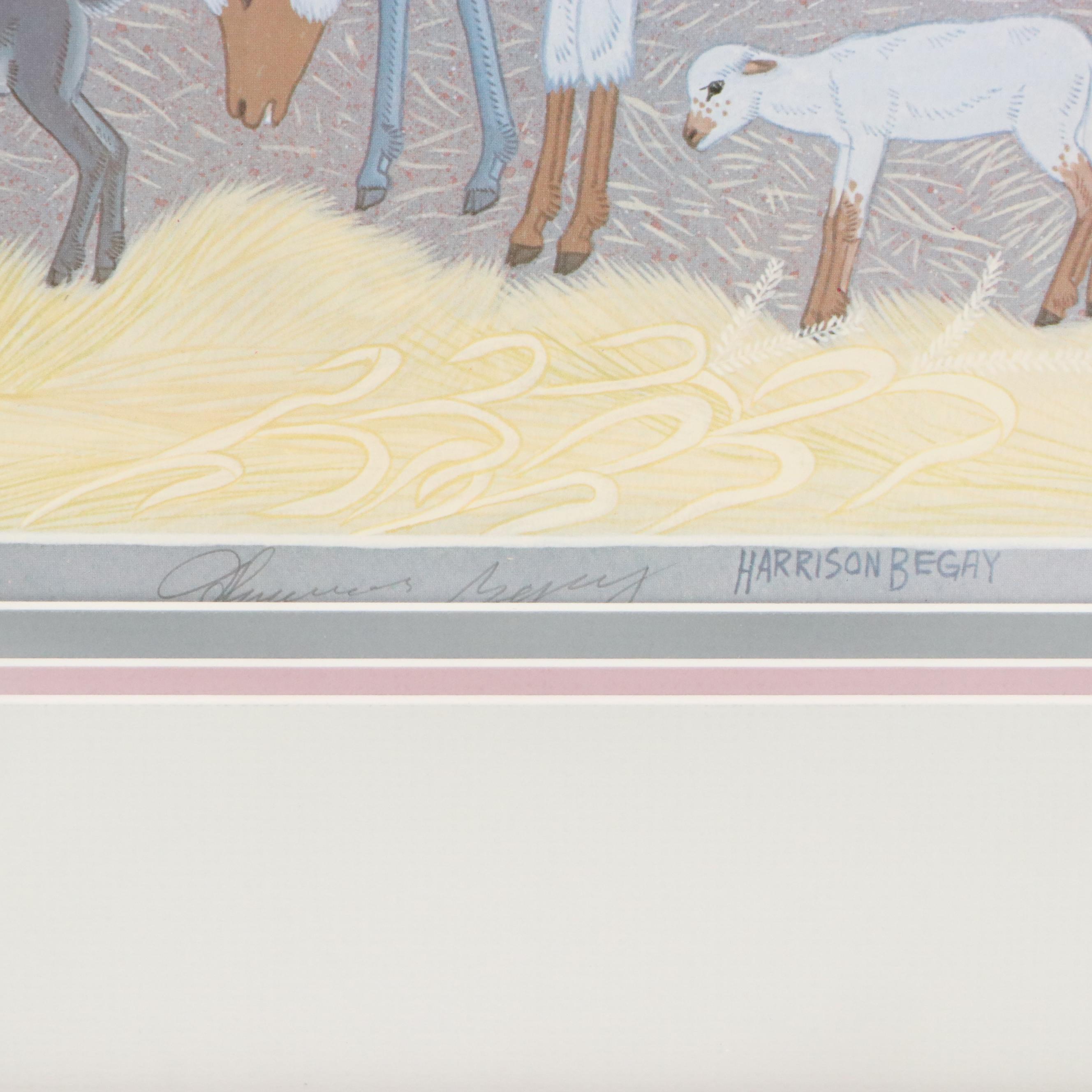 Harrison Begay Offset Lithograph "Nativity"