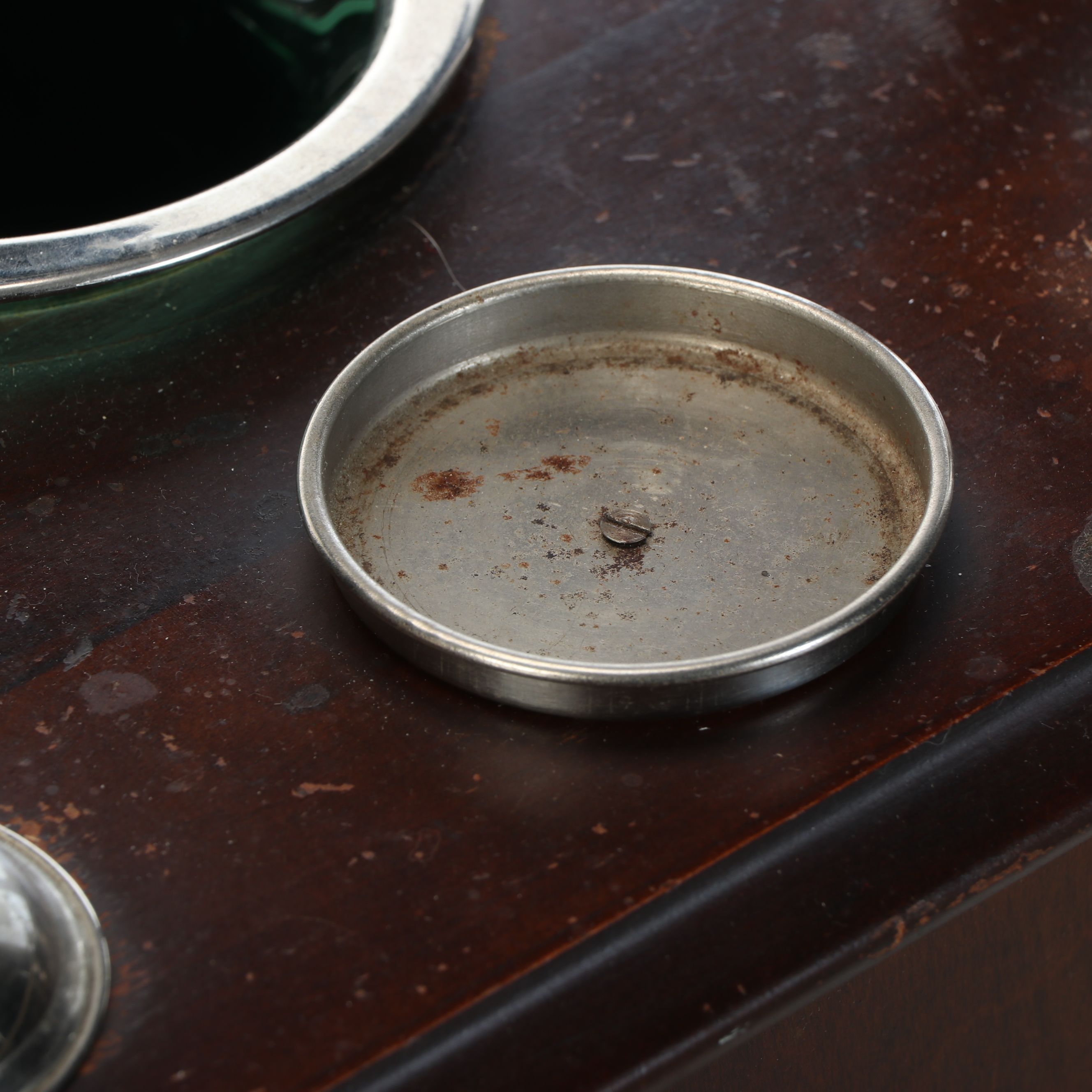 Art Nouveau Engraved Smoking Cabinet, Early 20th Century