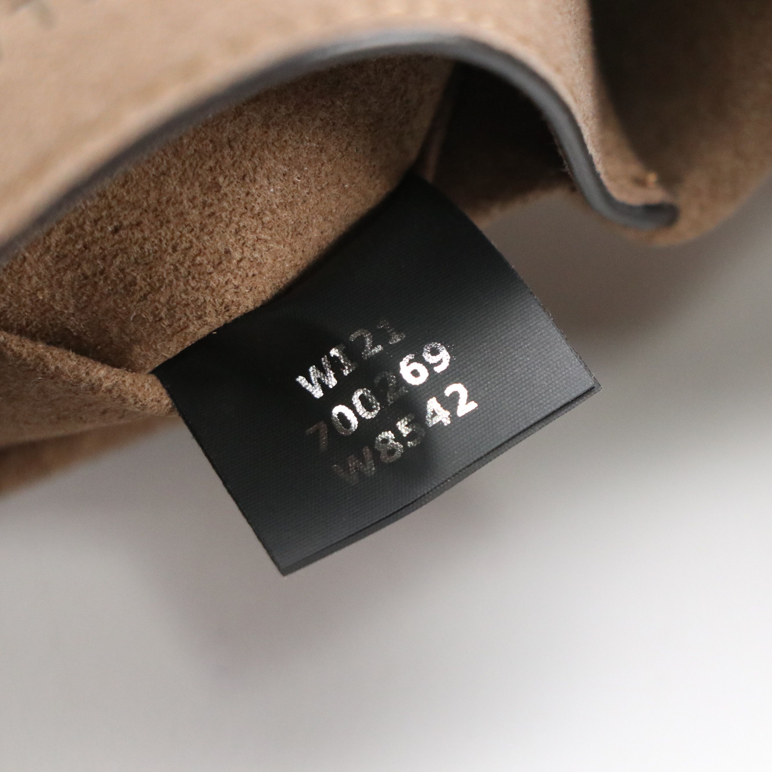 Stella McCartney Small Logo Perforated Hobo Bag in Taupe Vegan Leather