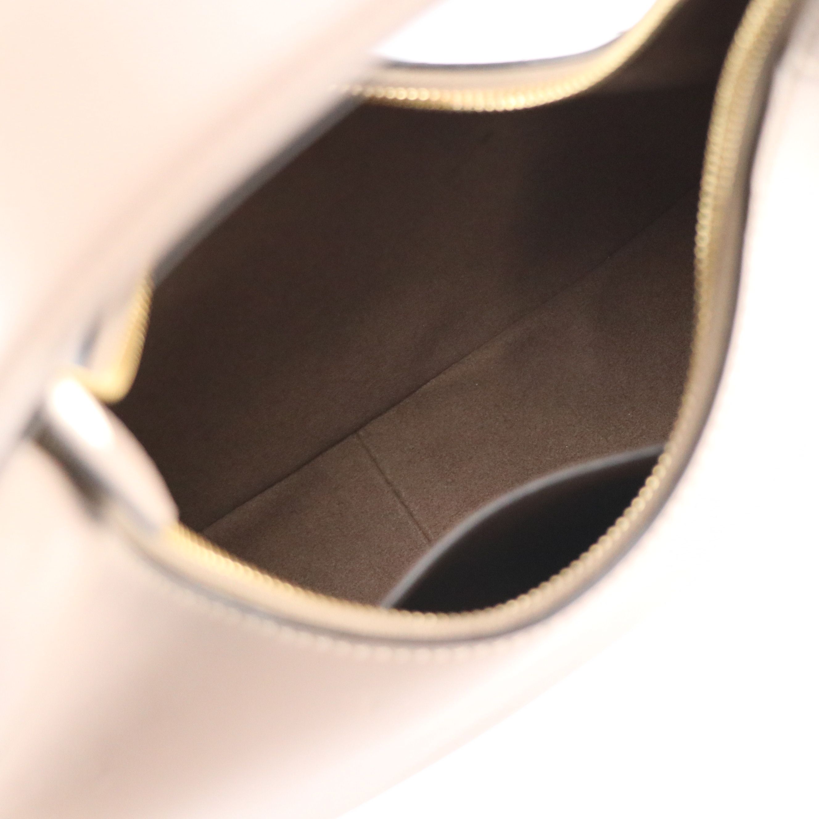 Stella McCartney Small Logo Perforated Hobo Bag in Taupe Vegan Leather