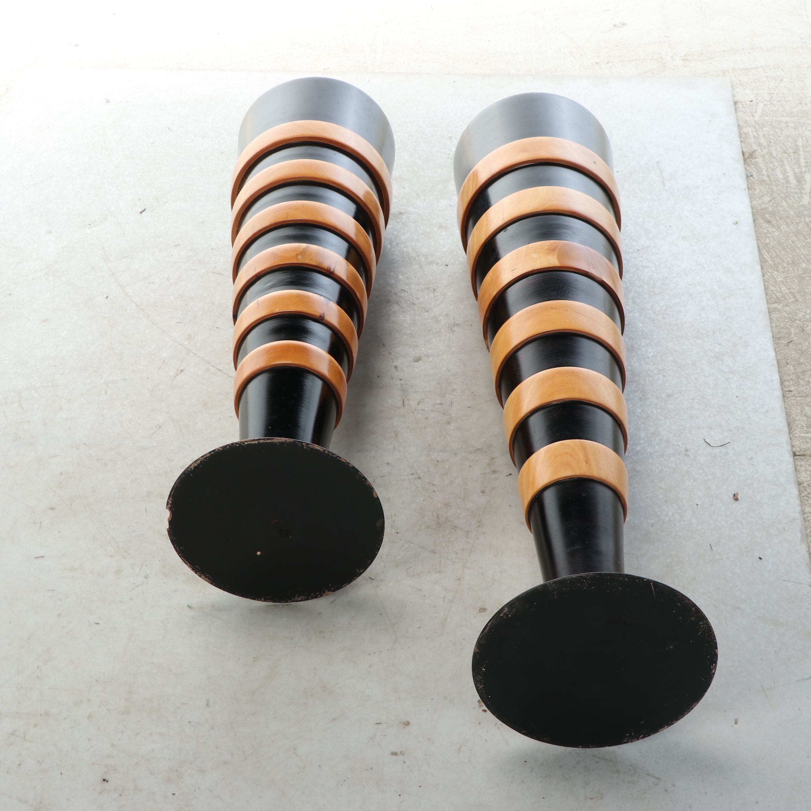 Contemporary Wooden Vases