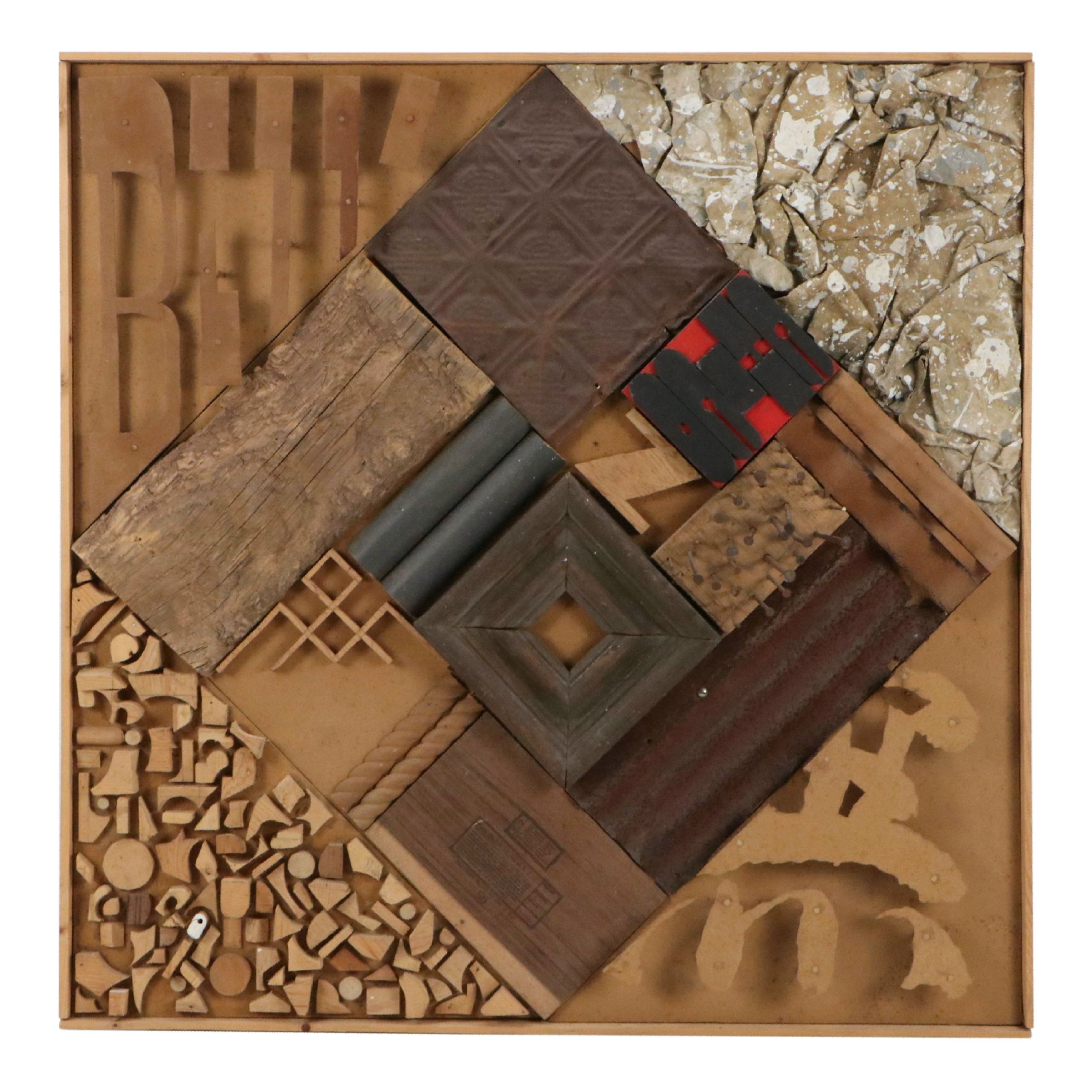 James Spencer Russell Mixed Media Assemblage