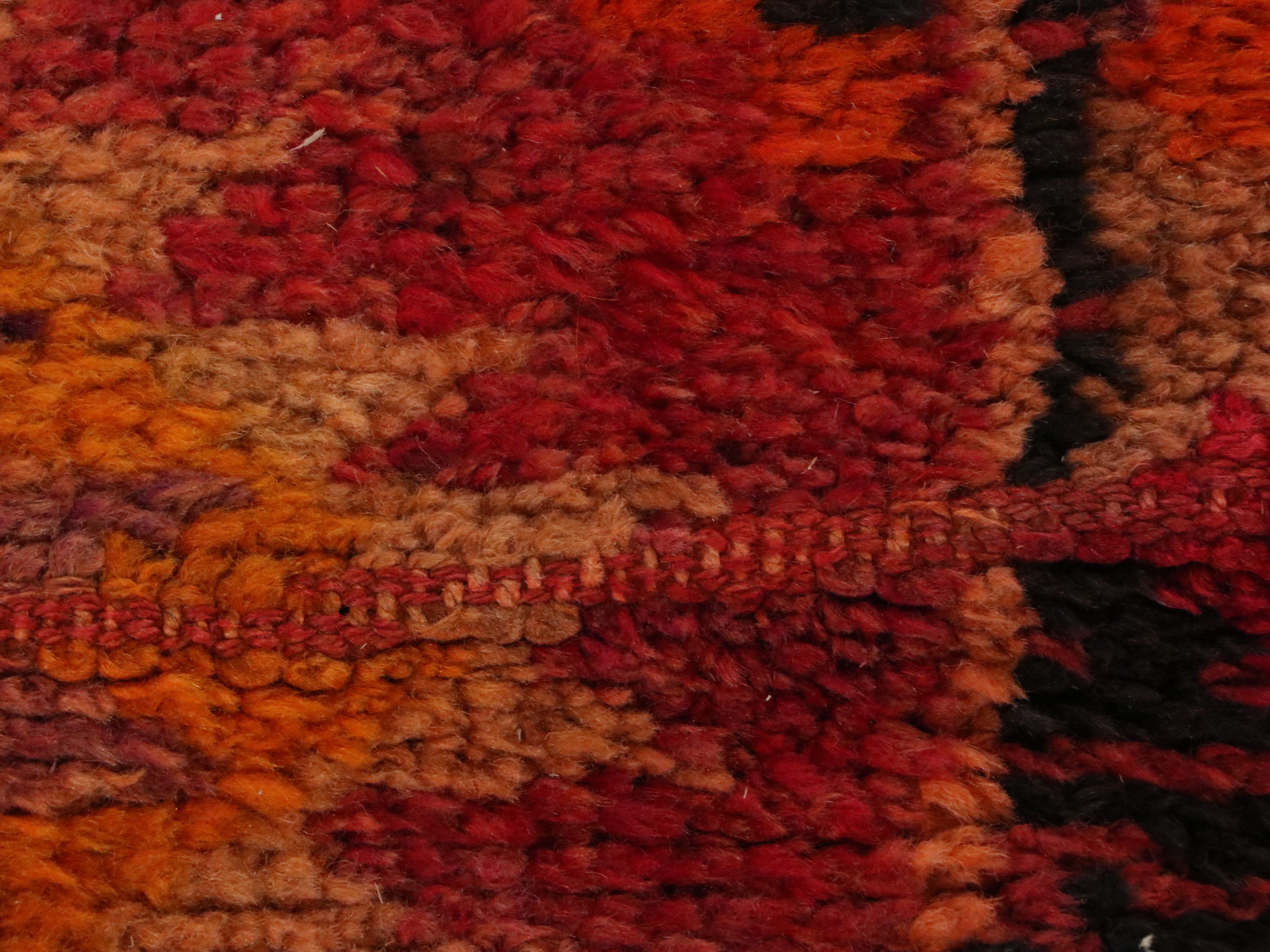 3'4 x 13'3 Hand-Knotted Turkish Anatolian Carpet Runner Long Rug