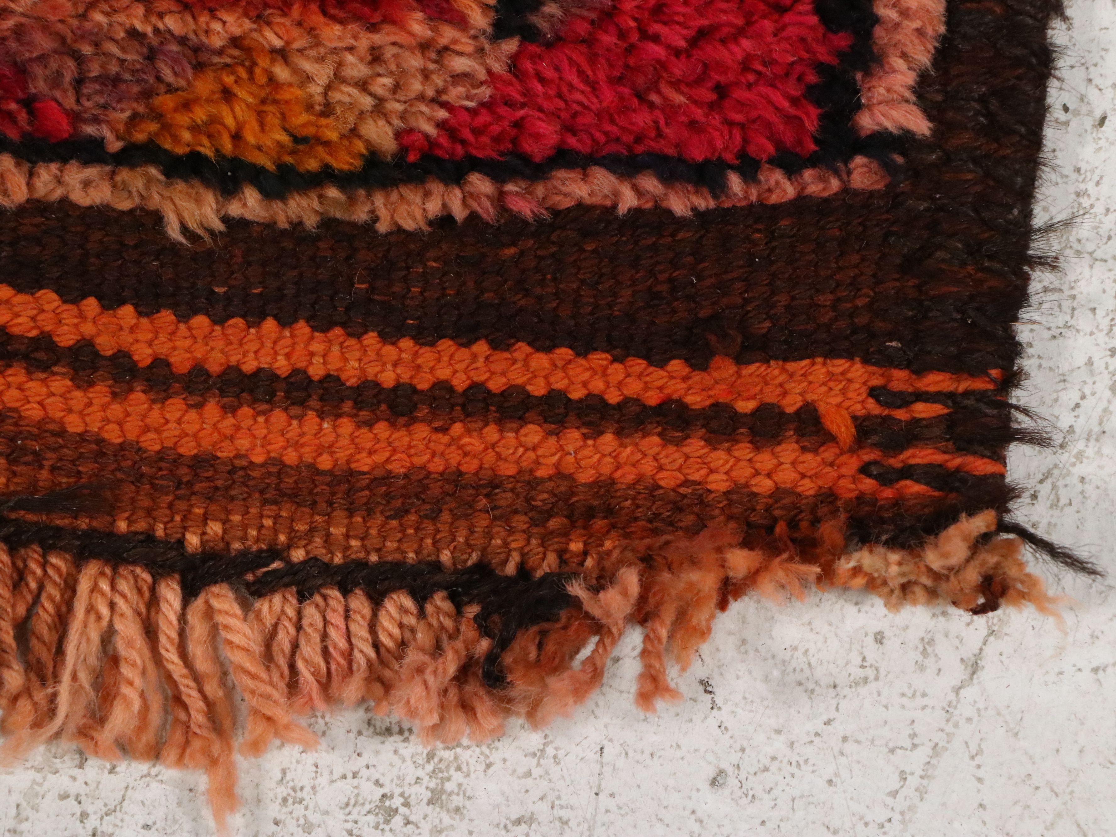 3'4 x 13'3 Hand-Knotted Turkish Anatolian Carpet Runner Long Rug