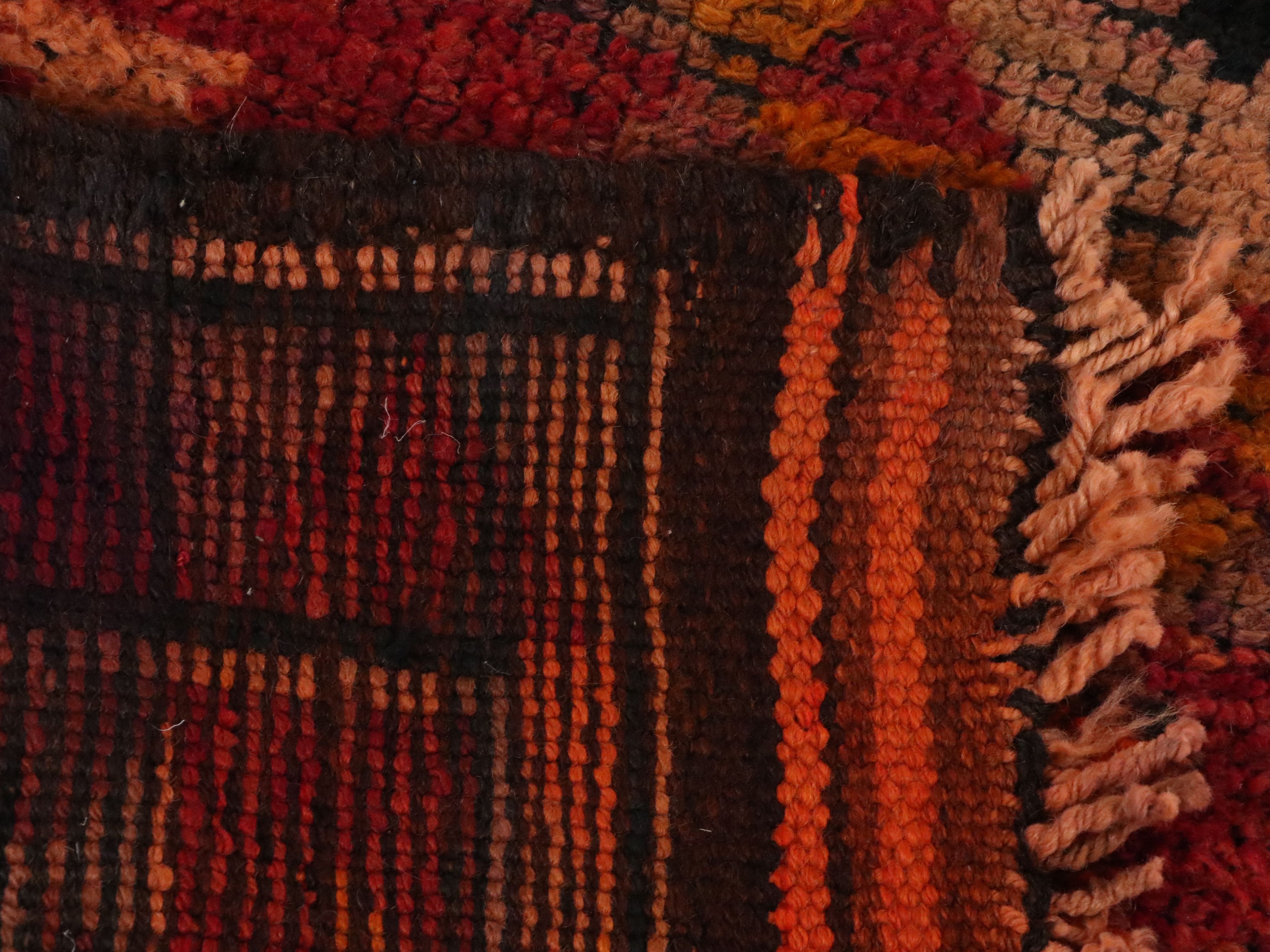 3'4 x 13'3 Hand-Knotted Turkish Anatolian Carpet Runner Long Rug