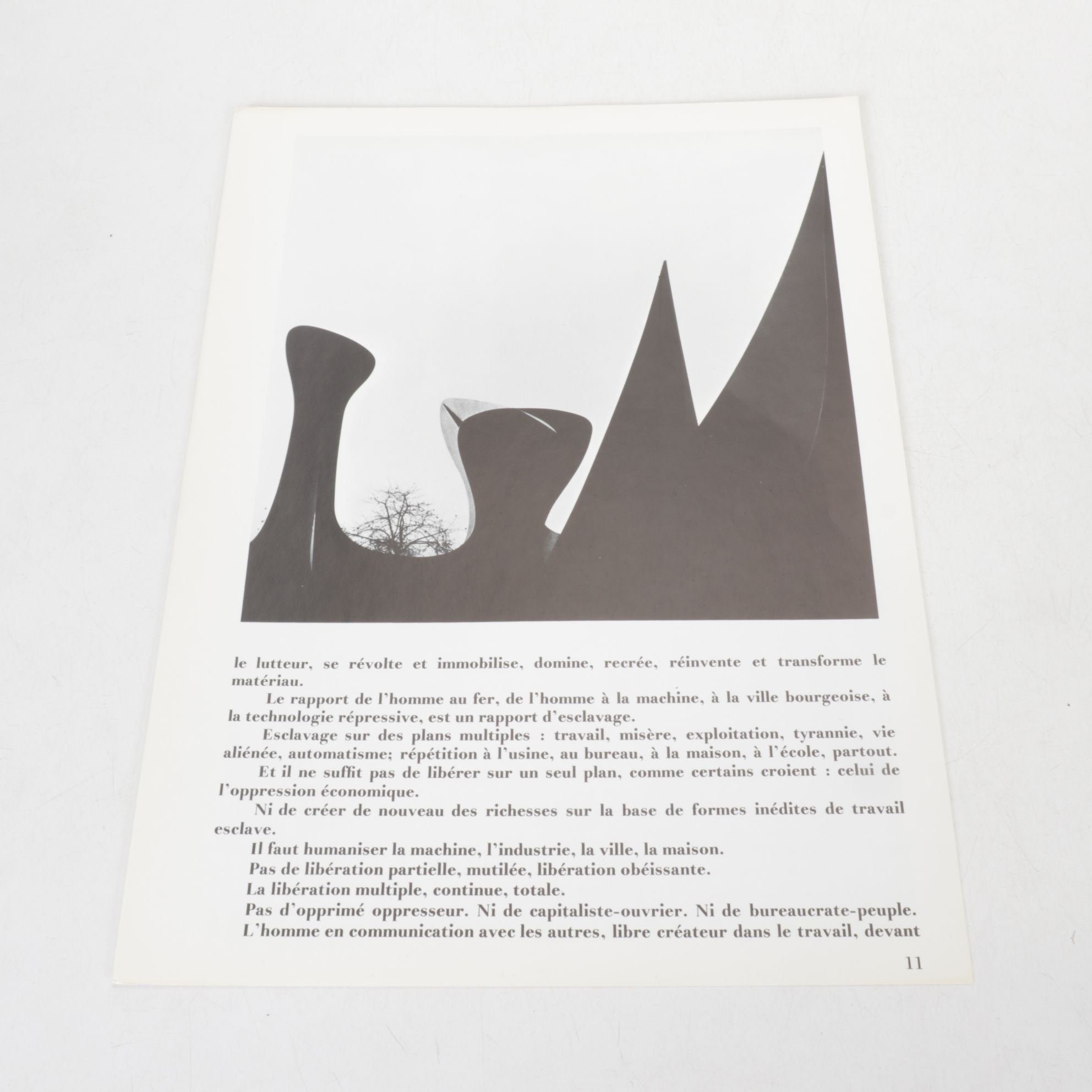 Alexander Calder Double-Page Color Lithograph for "Derrière le Miroir," 1971