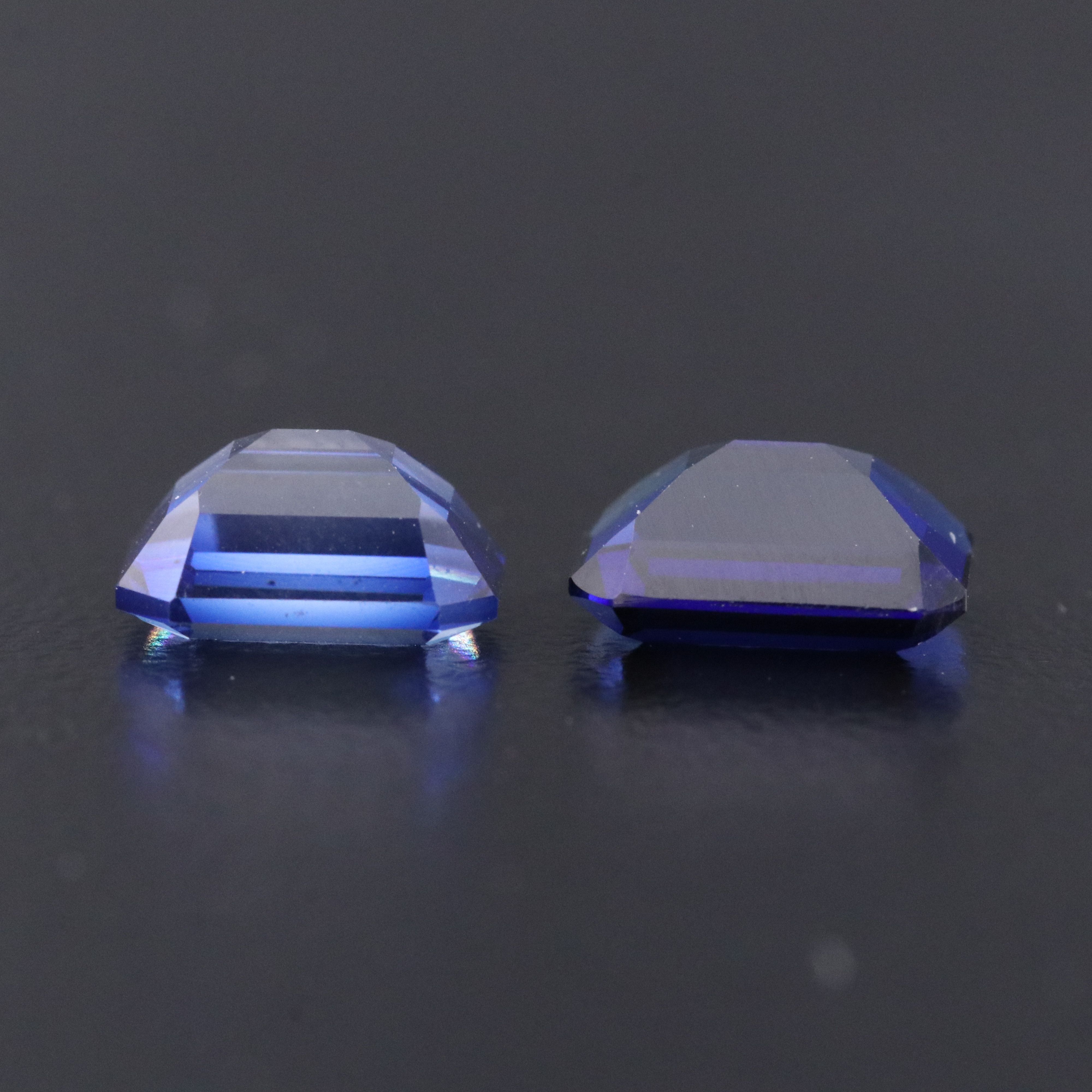 Loose 5.76 CTW Lab Grown Sapphire Lot