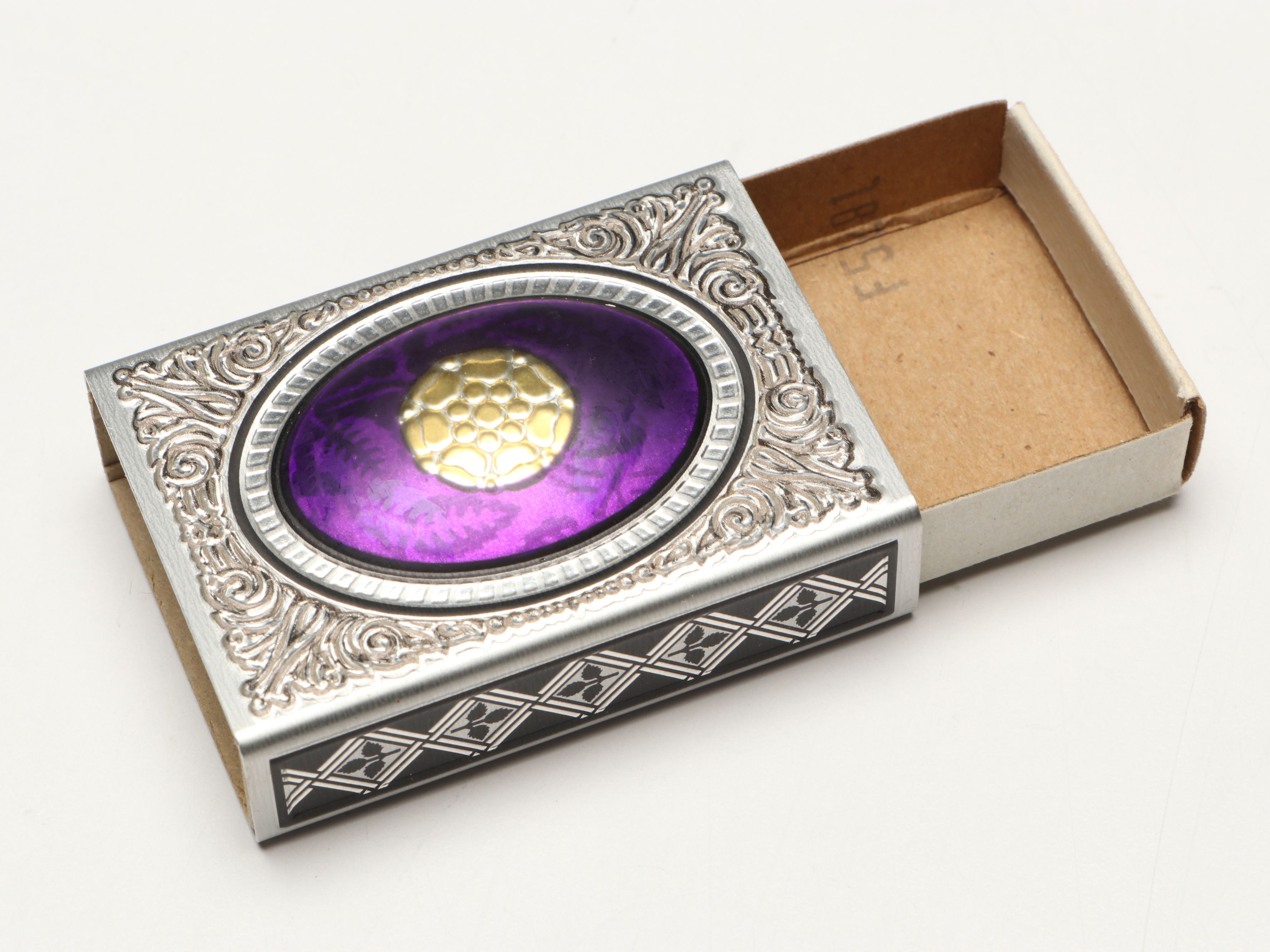 Uranium Glass Tobacco Jars with Enamel Matchbox and Cigar Cases