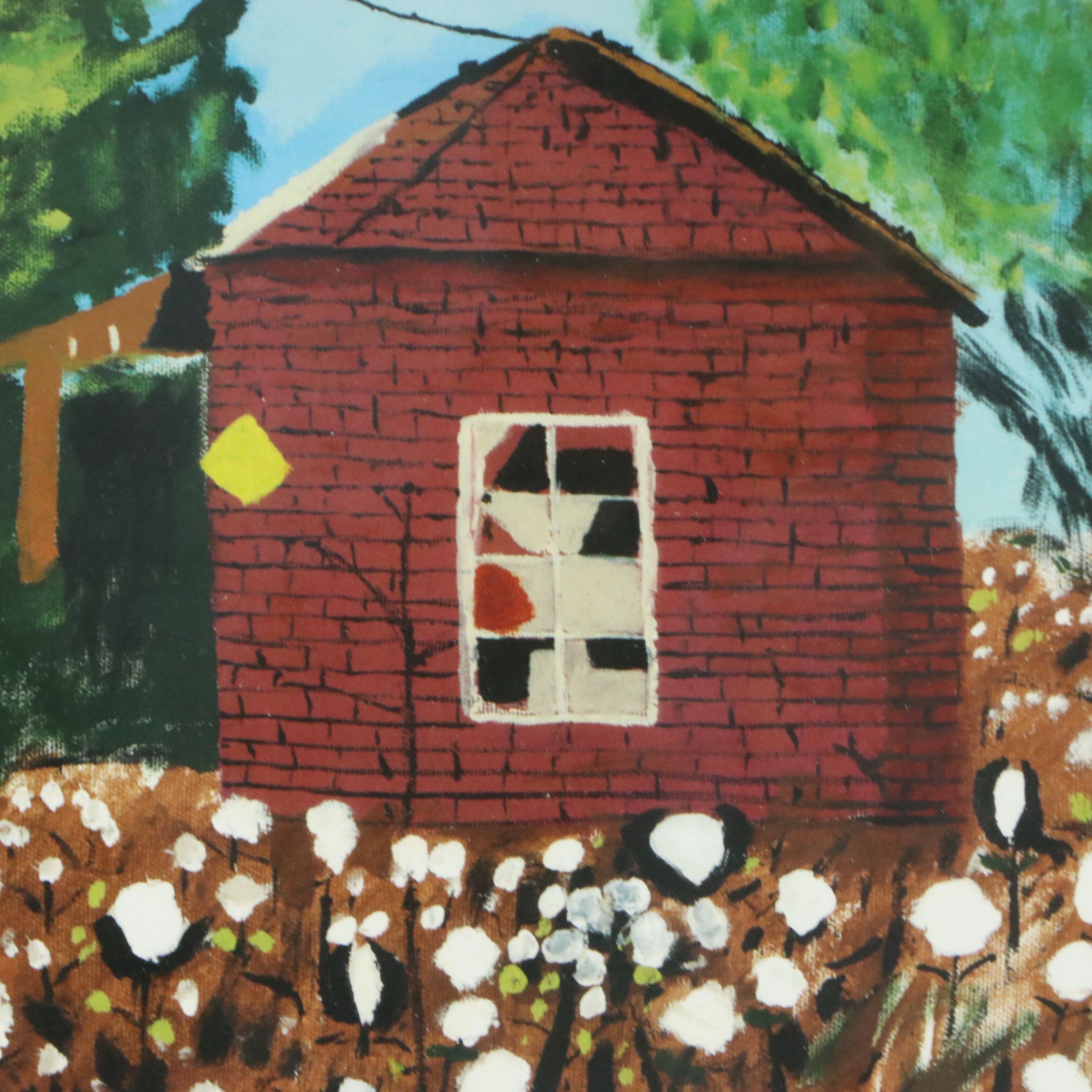 Offset Lithograph After Jery B. Taylor of Brick House, 21st Century