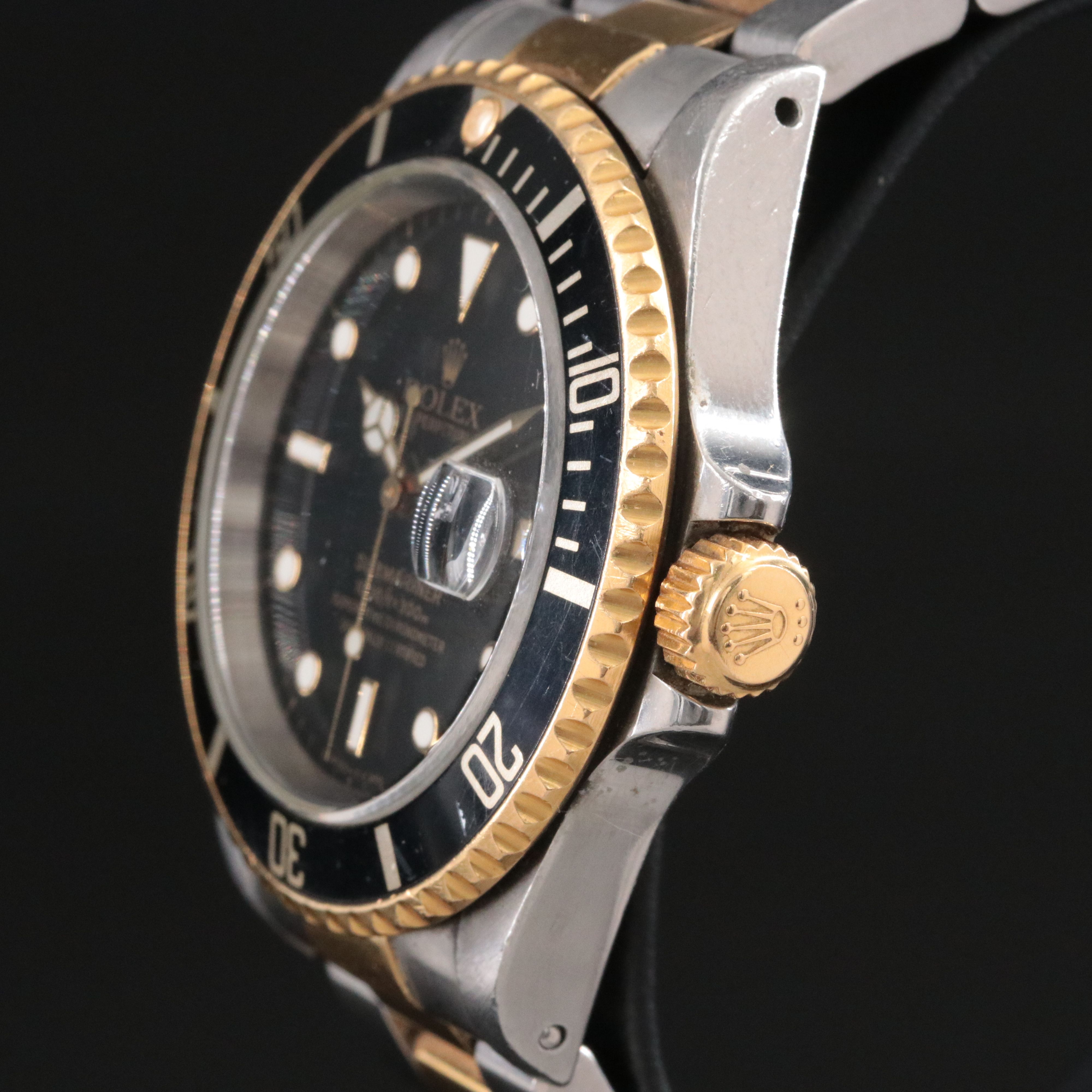 1997-1998 Rolex Submariner Steel & 18K Two Tone Model 16613 Watch