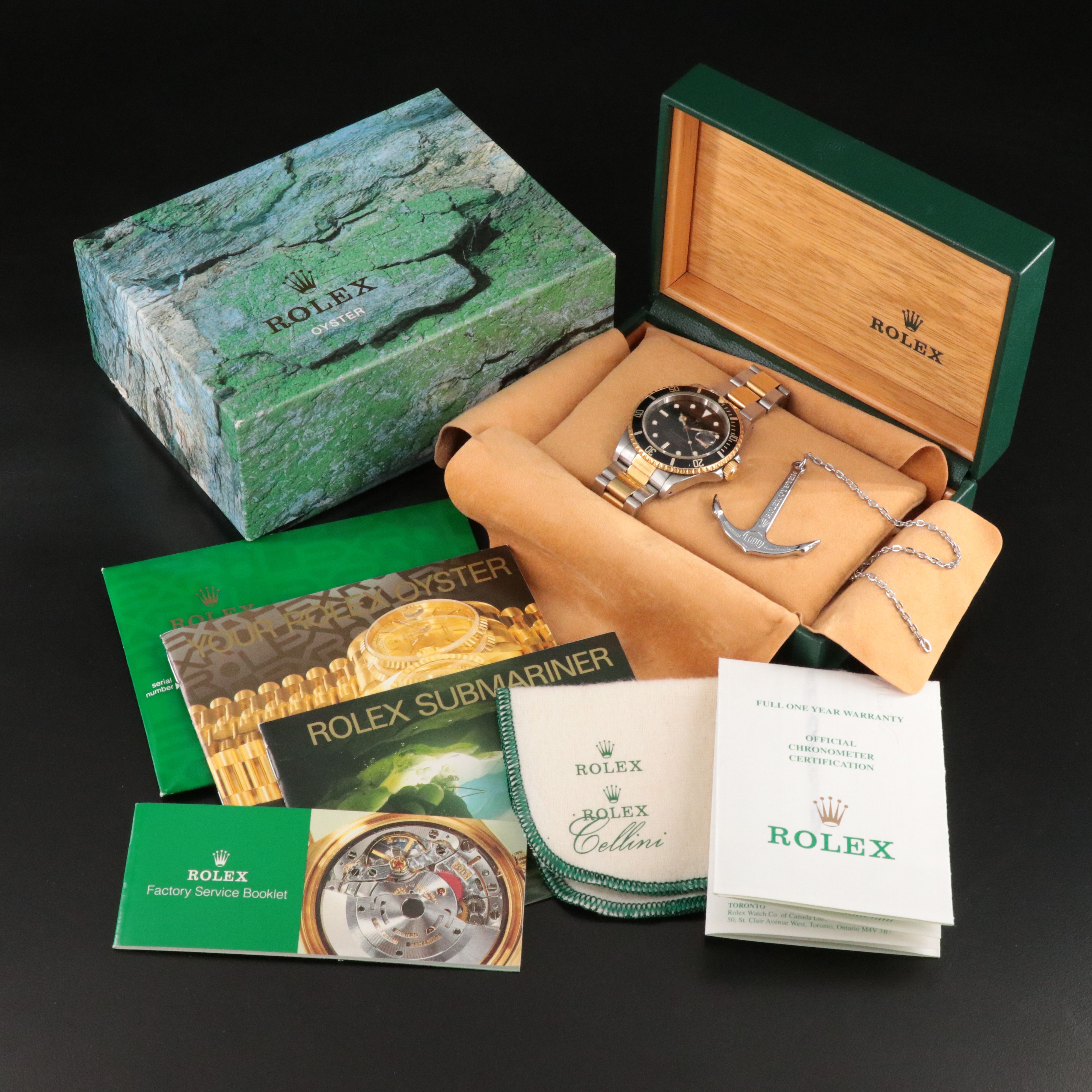 1997-1998 Rolex Submariner Steel & 18K Two Tone Model 16613 Watch