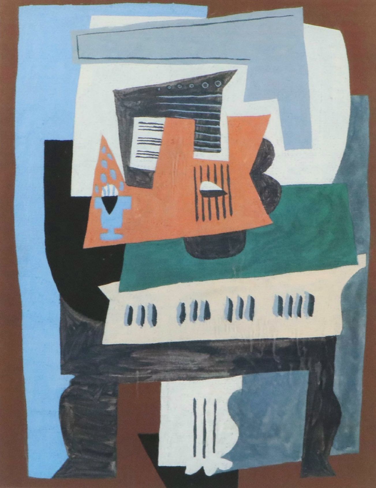 After Pablo Picasso Offset Lithograph "Piano"