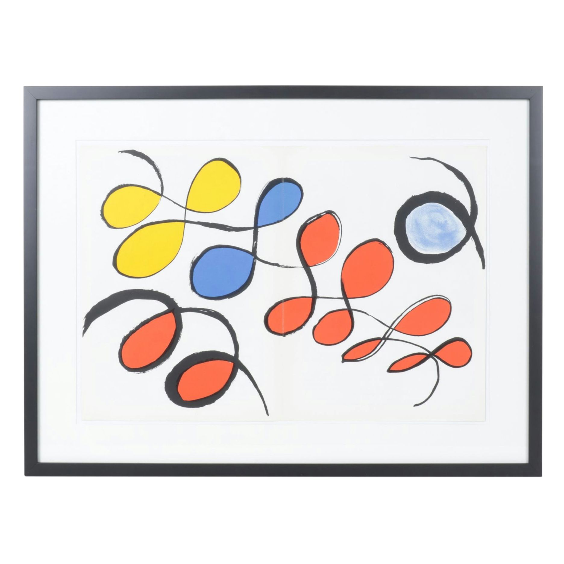 Alexander Calder Double-Page Color Lithograph for "Derrière le Miroir," 1971