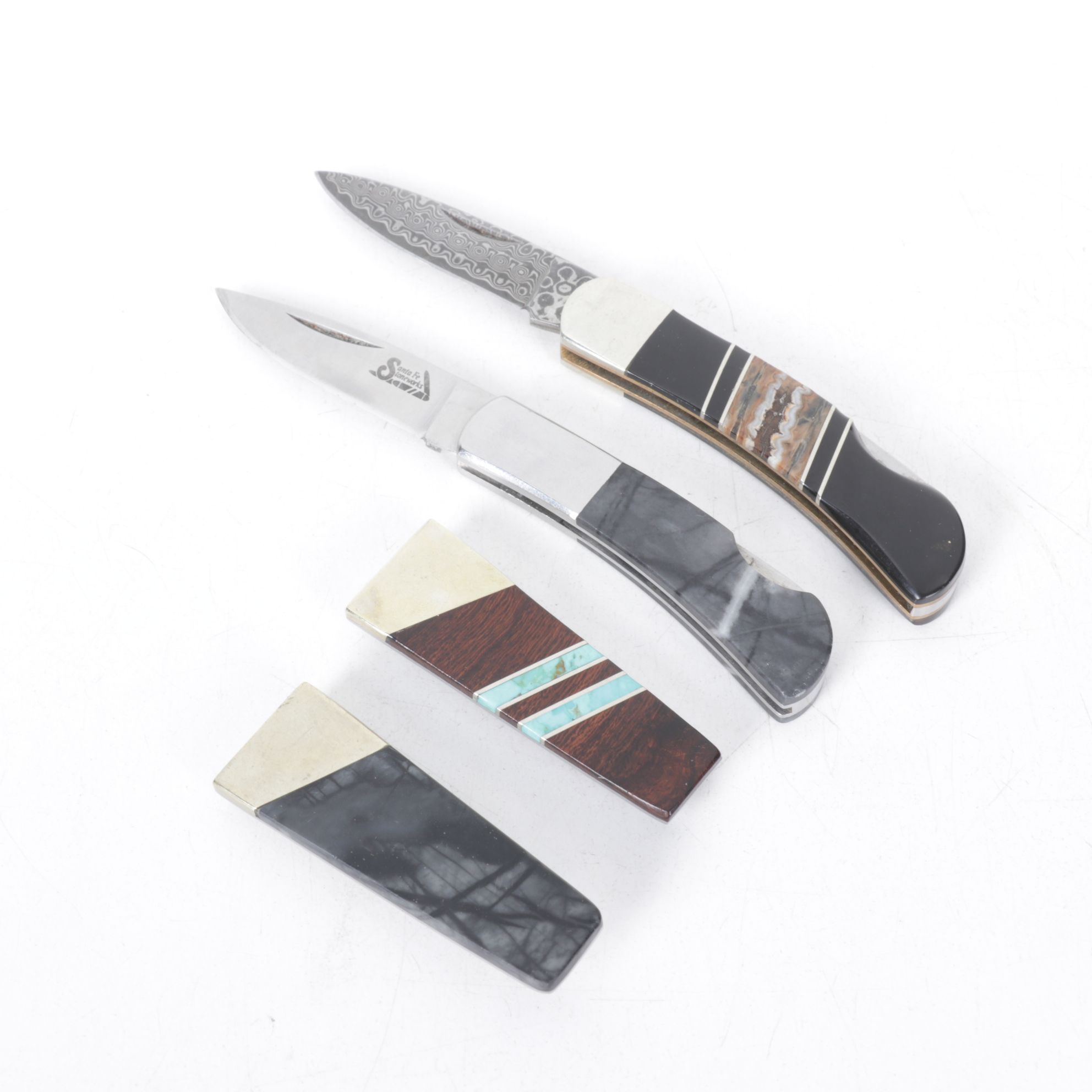 Santa Fe Stoneworks Drop Point Folding Knives and Money Clips