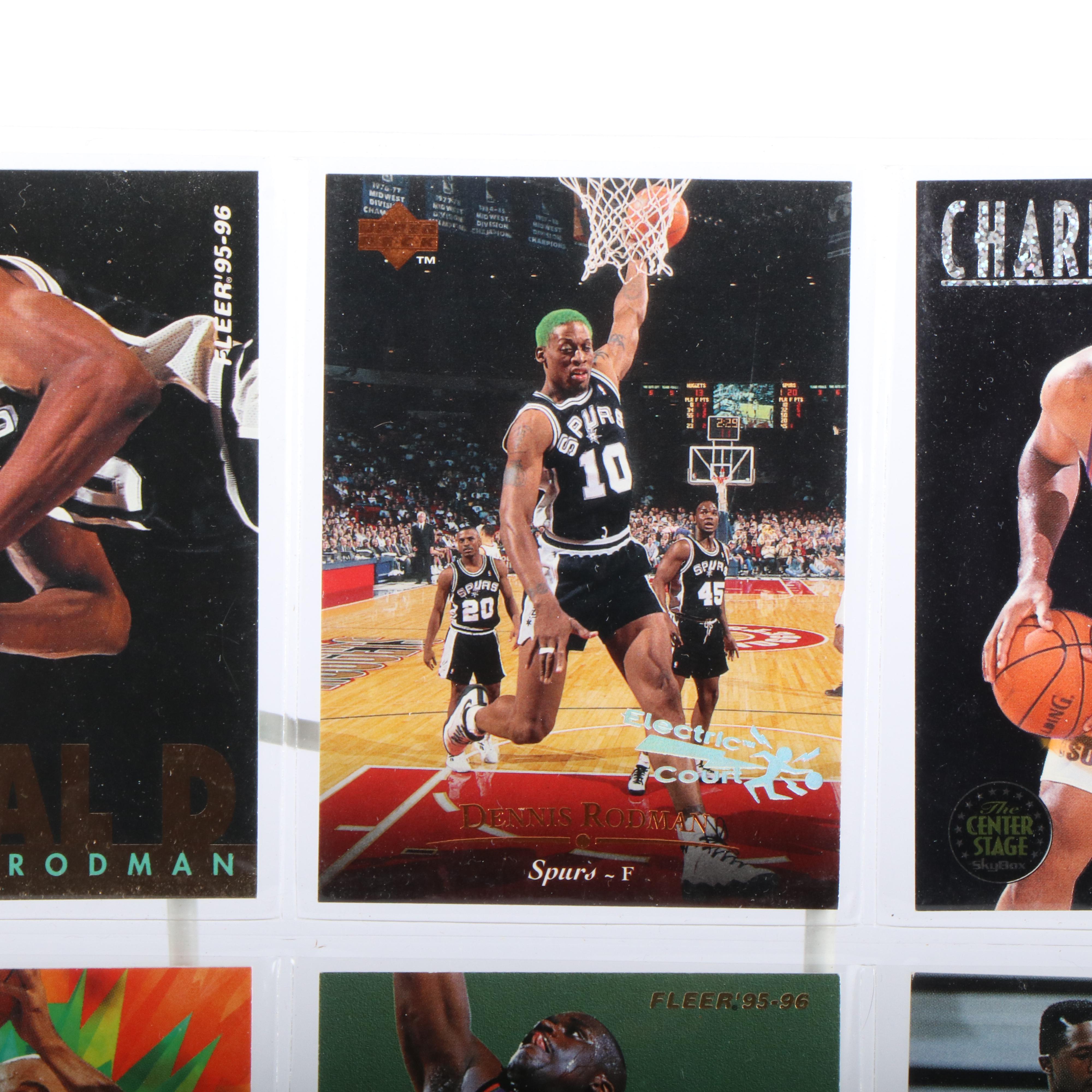 Fleer Ultra with Other Basketball Cards Featuring Dennis Rodman and More