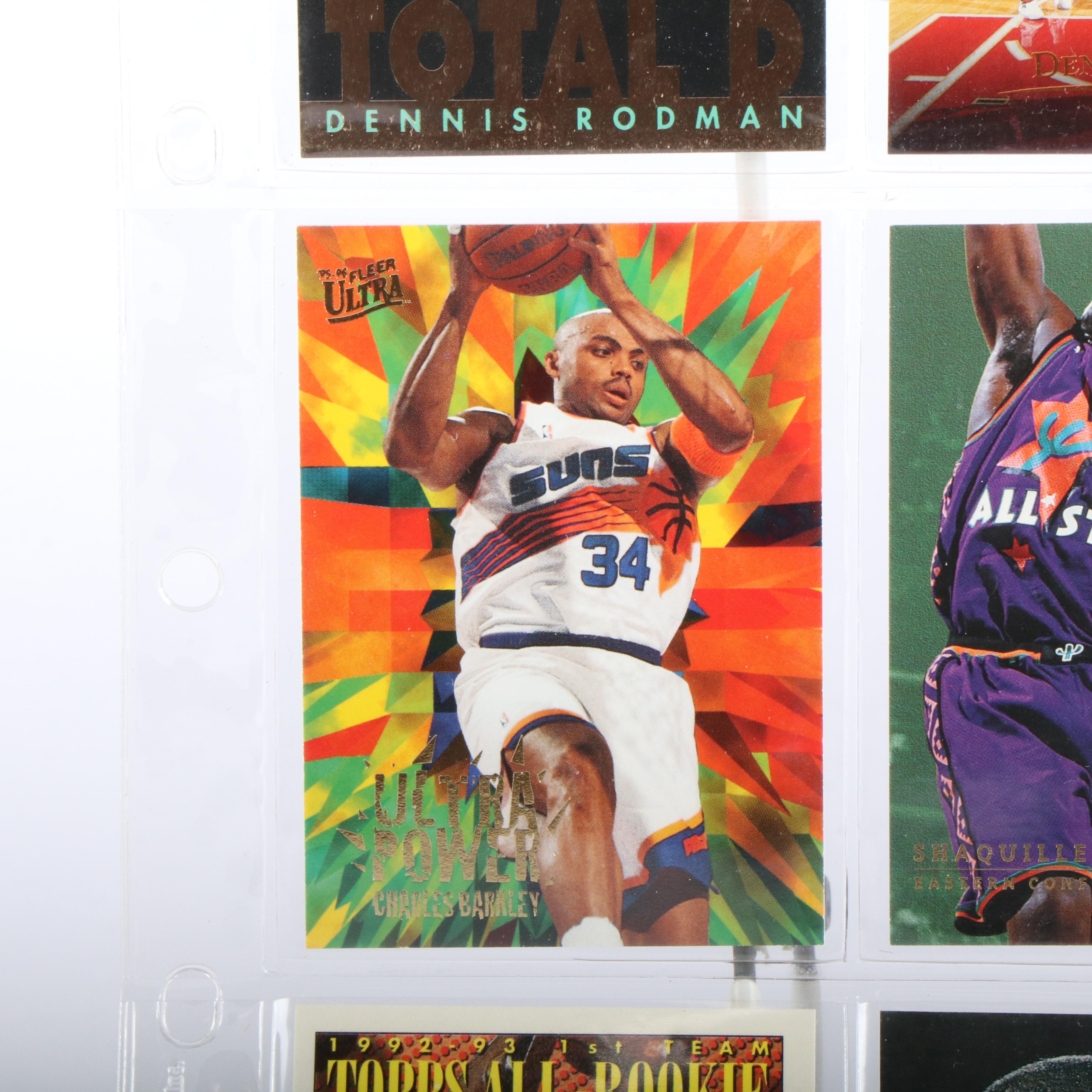 Fleer Ultra with Other Basketball Cards Featuring Dennis Rodman and More