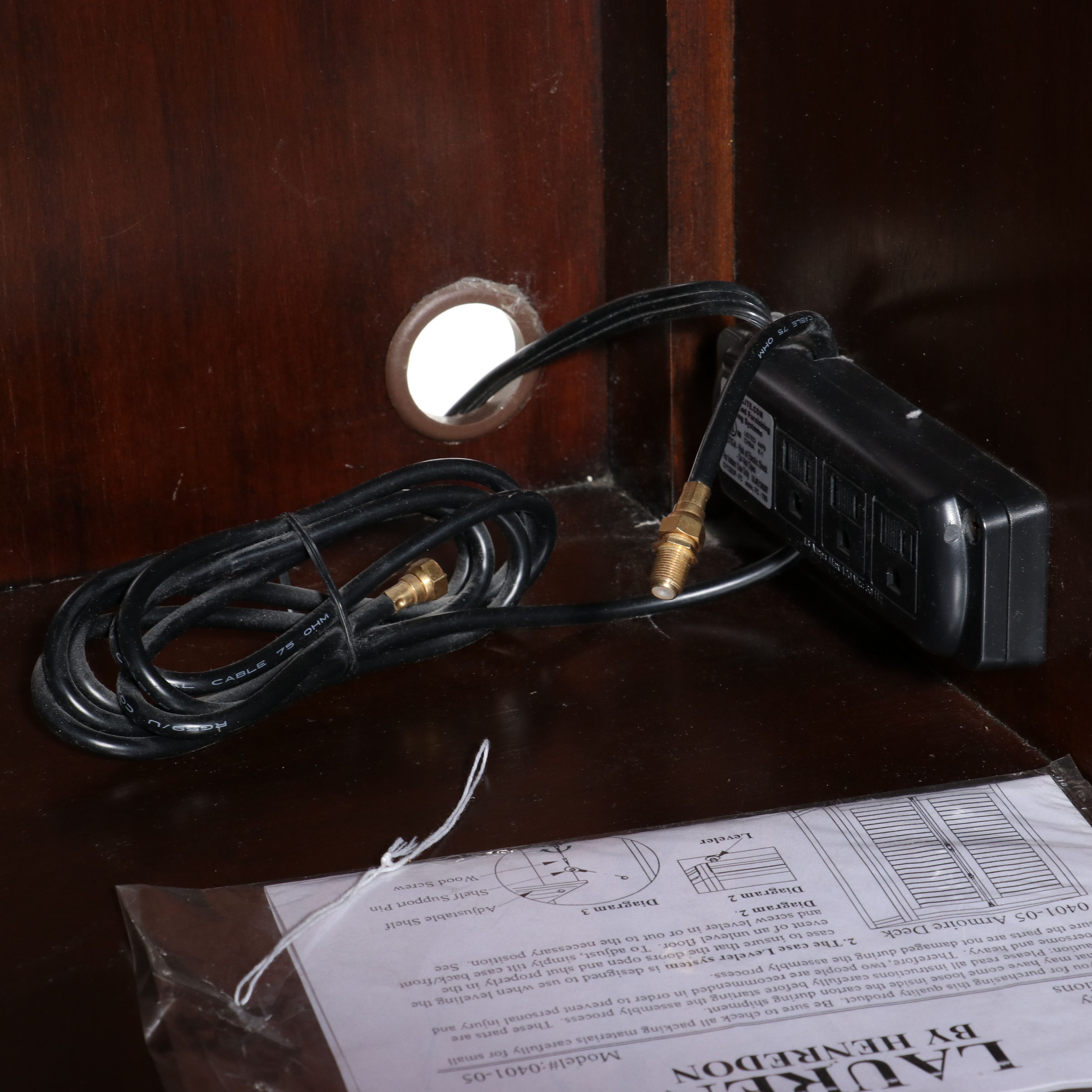 Lauren Ralph Lauren for Henredon Plantation Style Mahogany Media Armoire