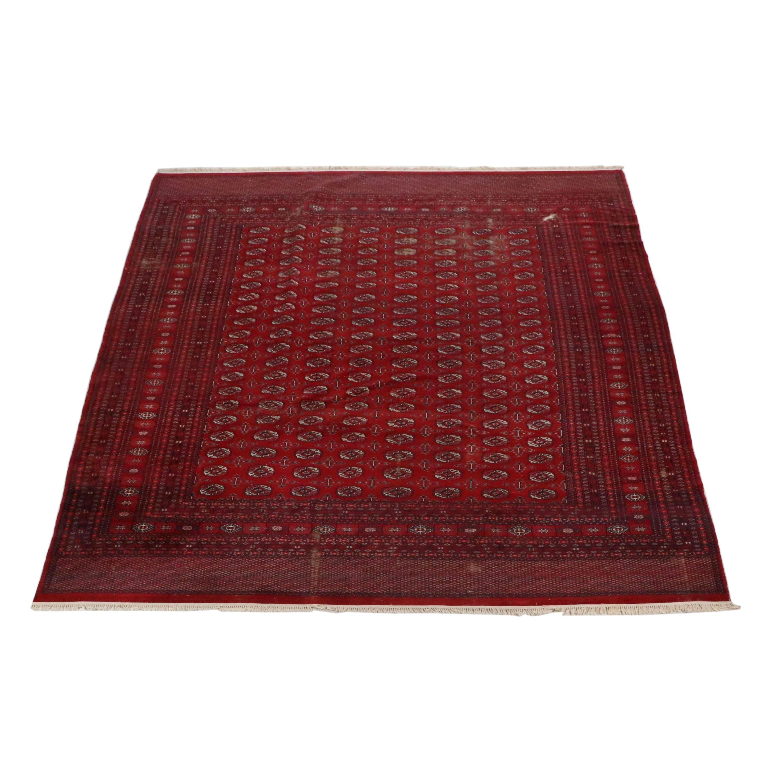 11'10 x 14'10 Hand-Knotted Pakistani Bokhara Room-Sized Rug