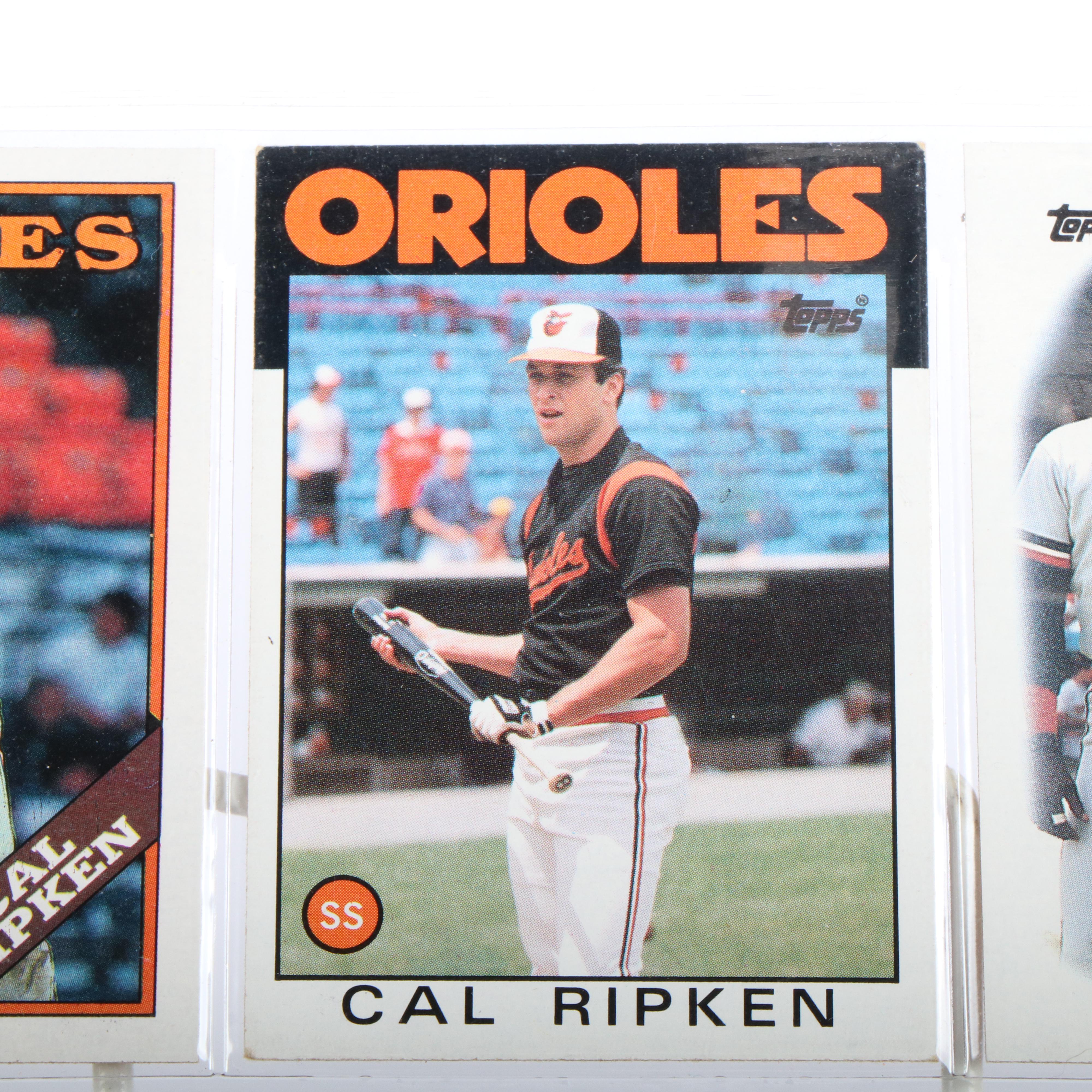 Cal Ripken Jr. Baseball Cards Featuring Rookie and More, 1980s