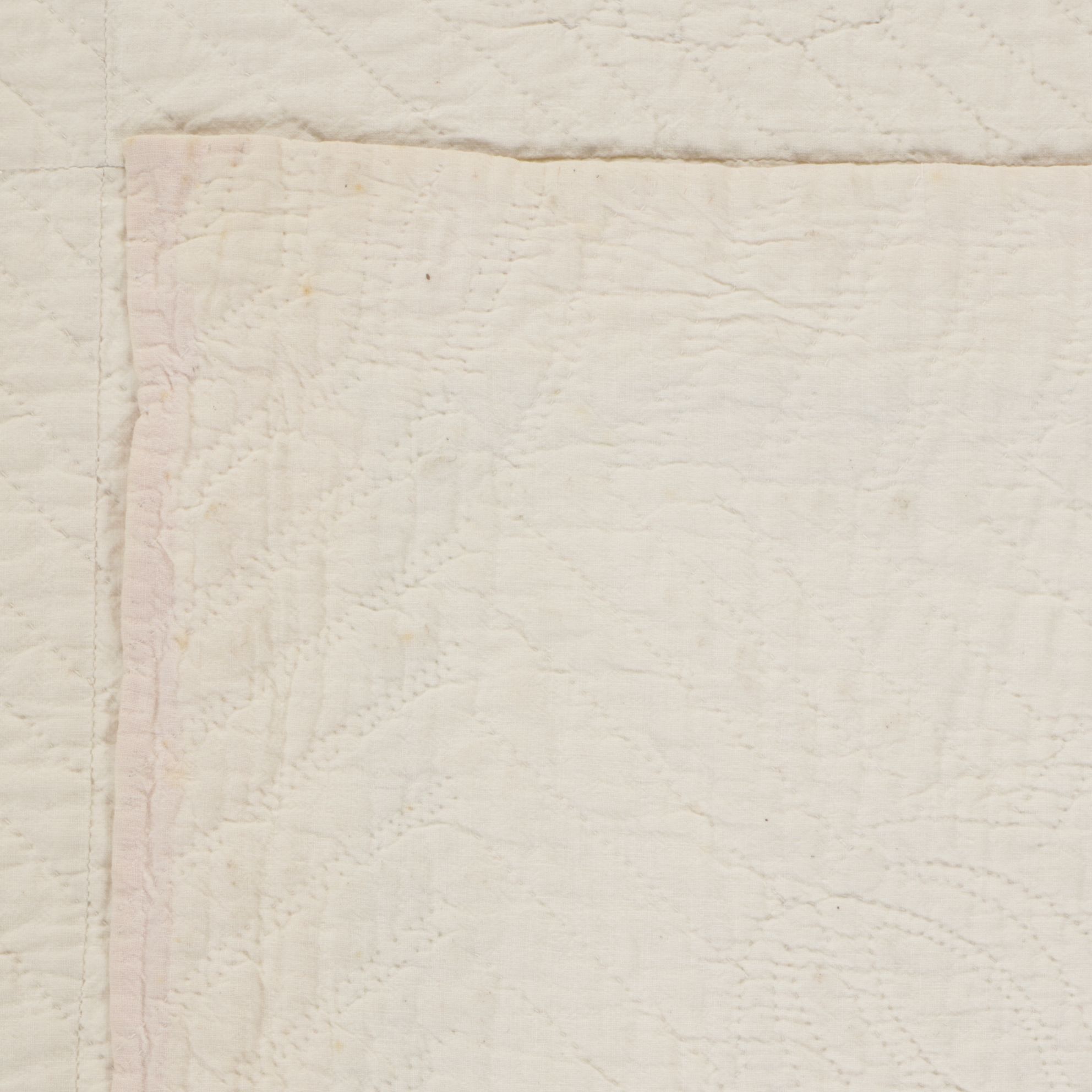 Hand-Pieced Floral Applique Quilt