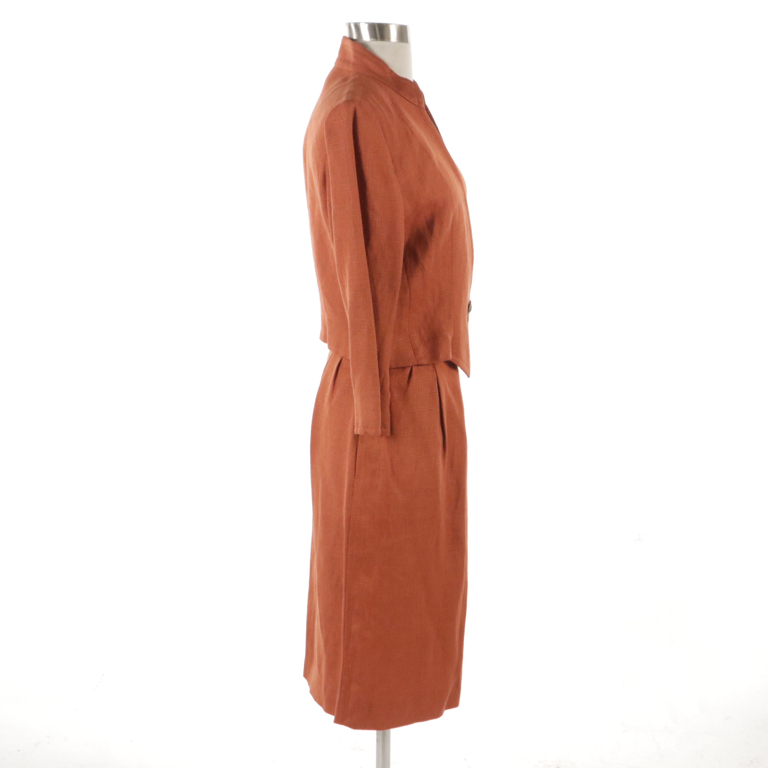 Yves Saint Laurent Linen Skirt Suit