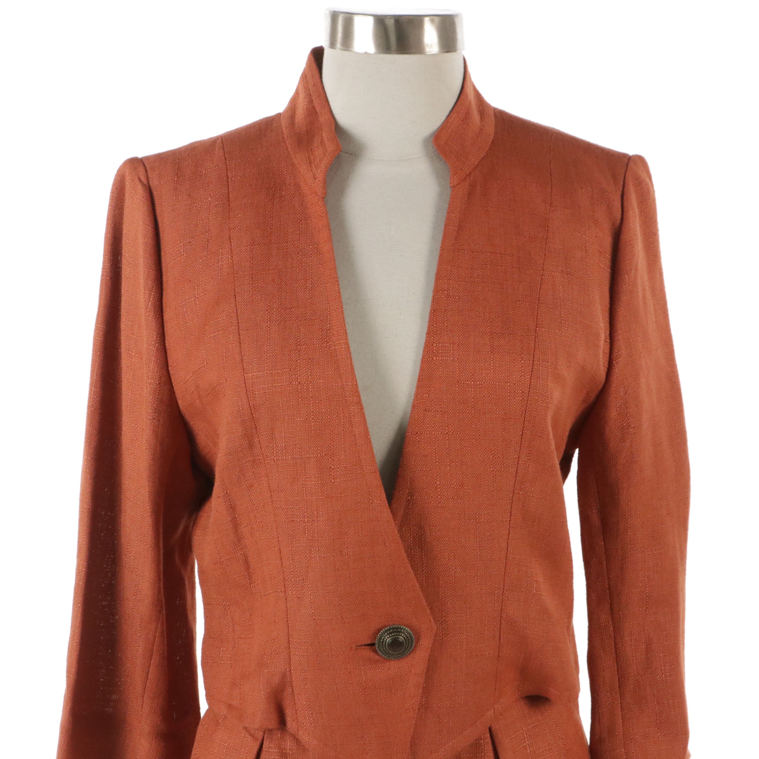 Yves Saint Laurent Linen Skirt Suit