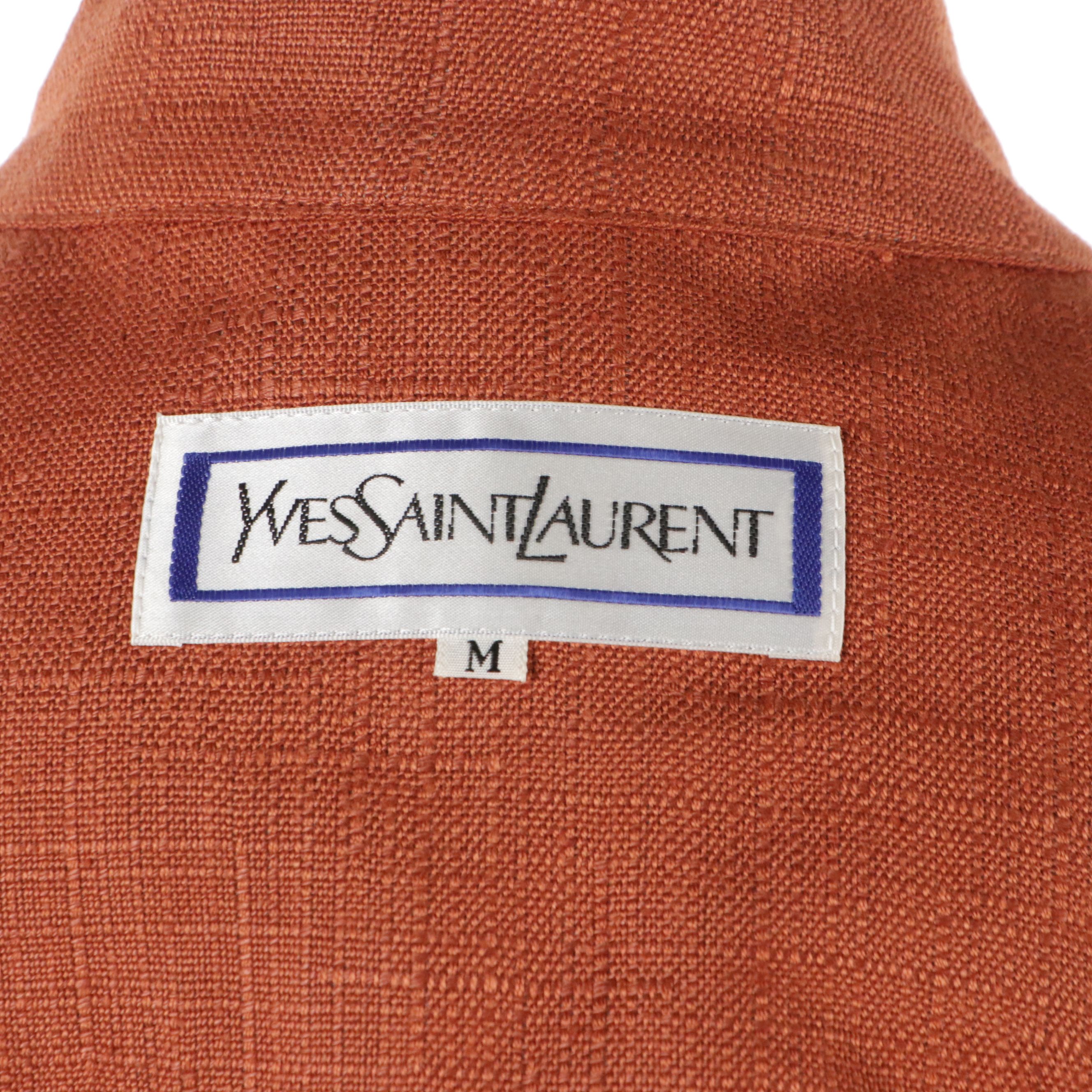 Yves Saint Laurent Linen Skirt Suit