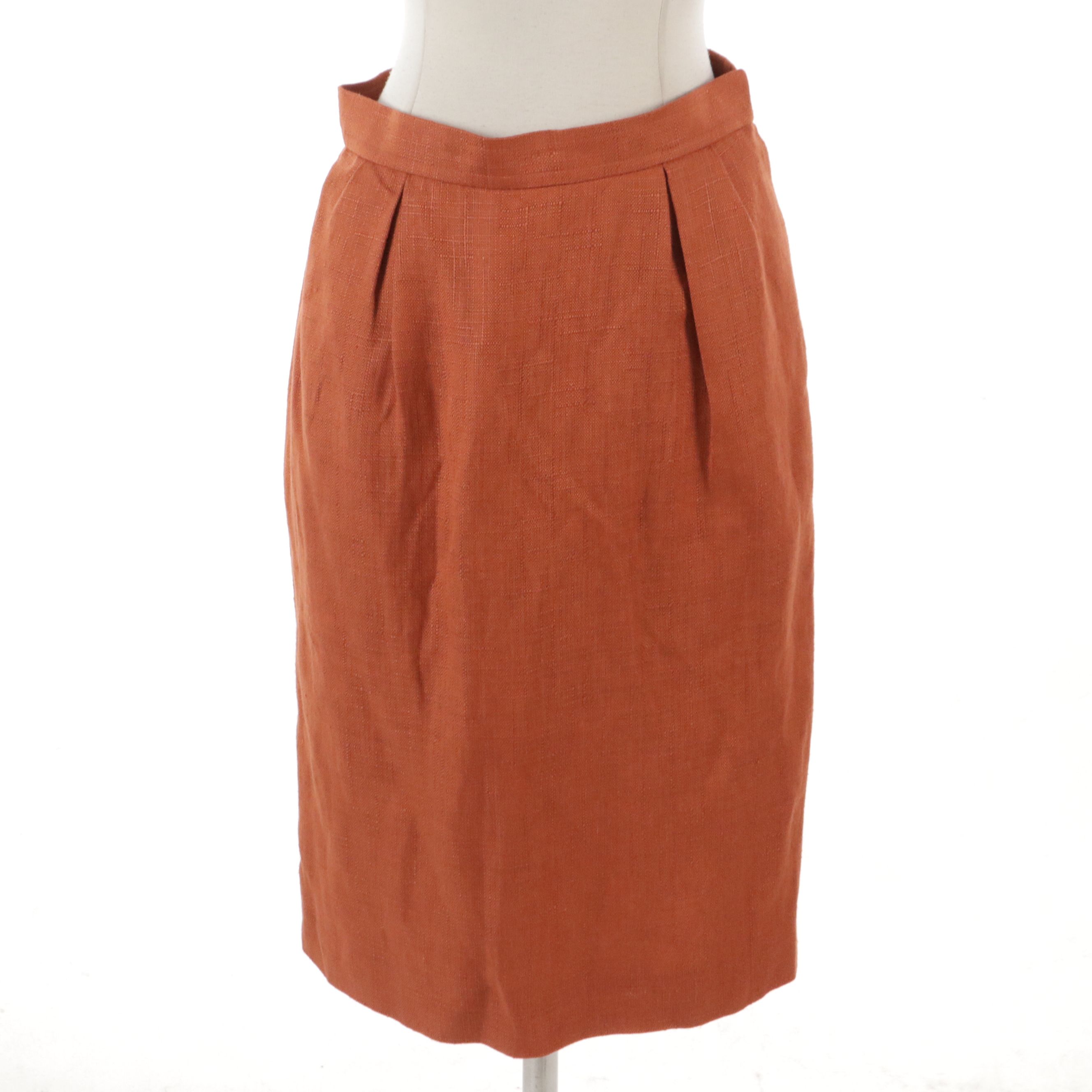 Yves Saint Laurent Linen Skirt Suit