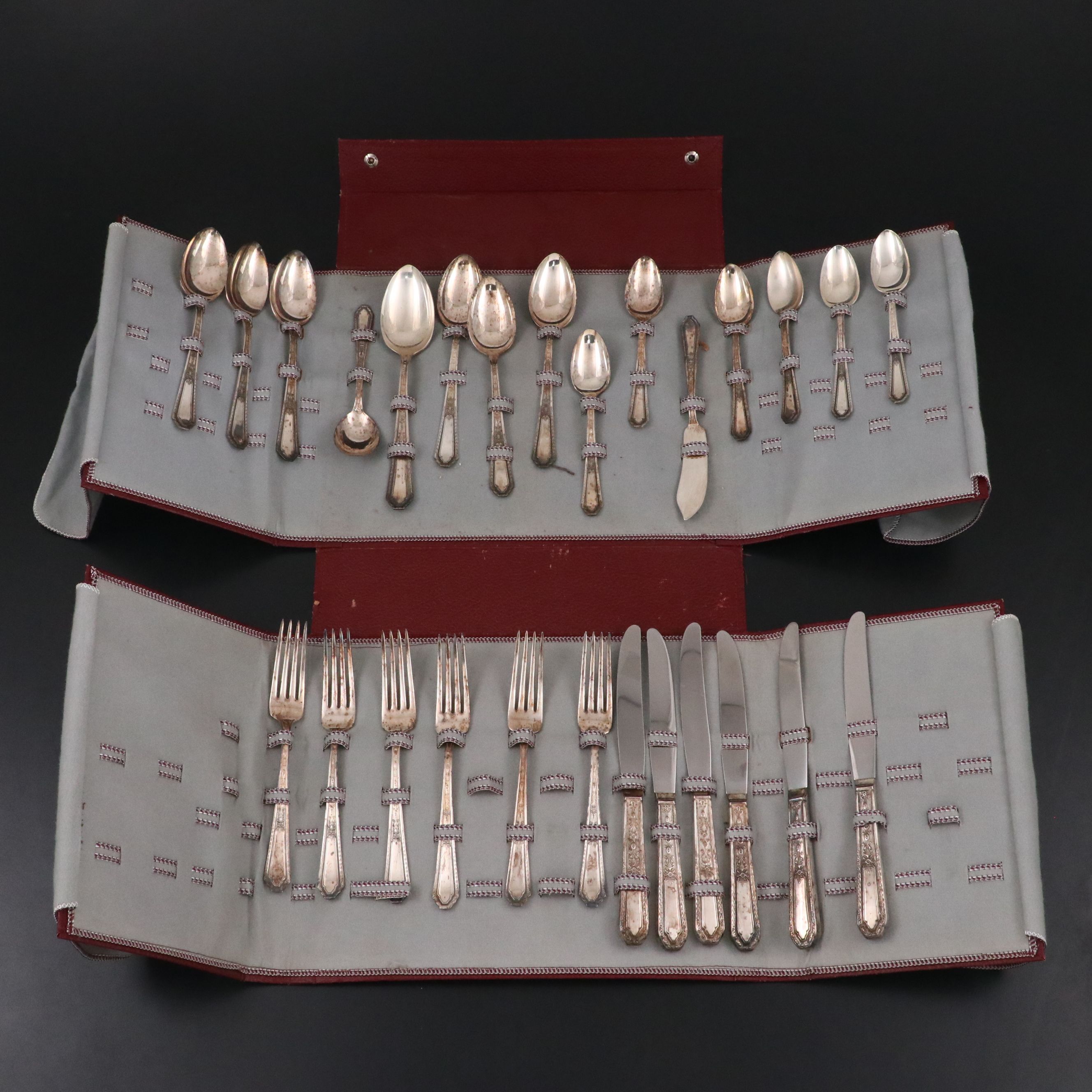 Oneida "Caprice" and Other Silver Plate Flatware, Early to Mid-20th C.