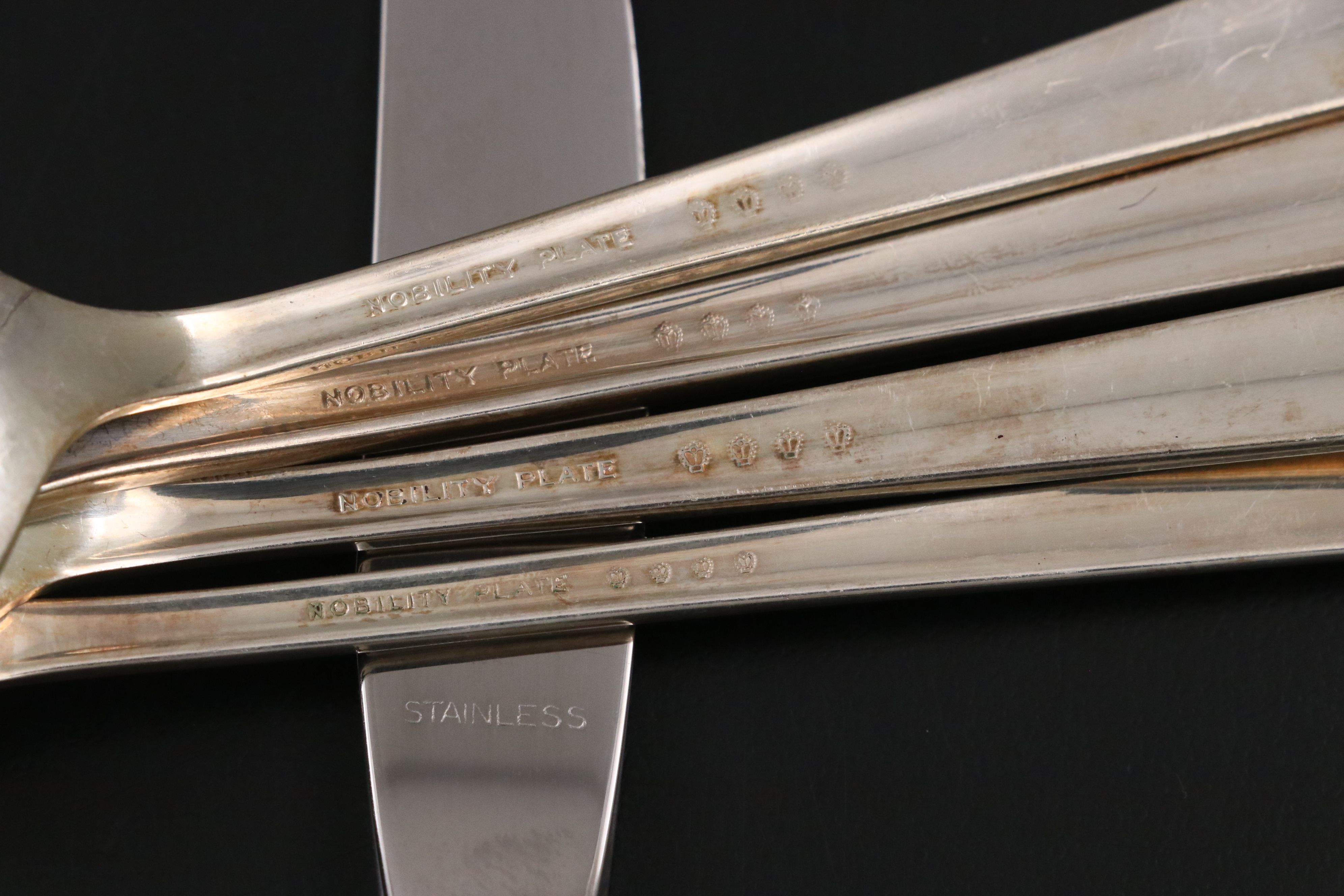 Oneida "Caprice" and Other Silver Plate Flatware, Early to Mid-20th C.