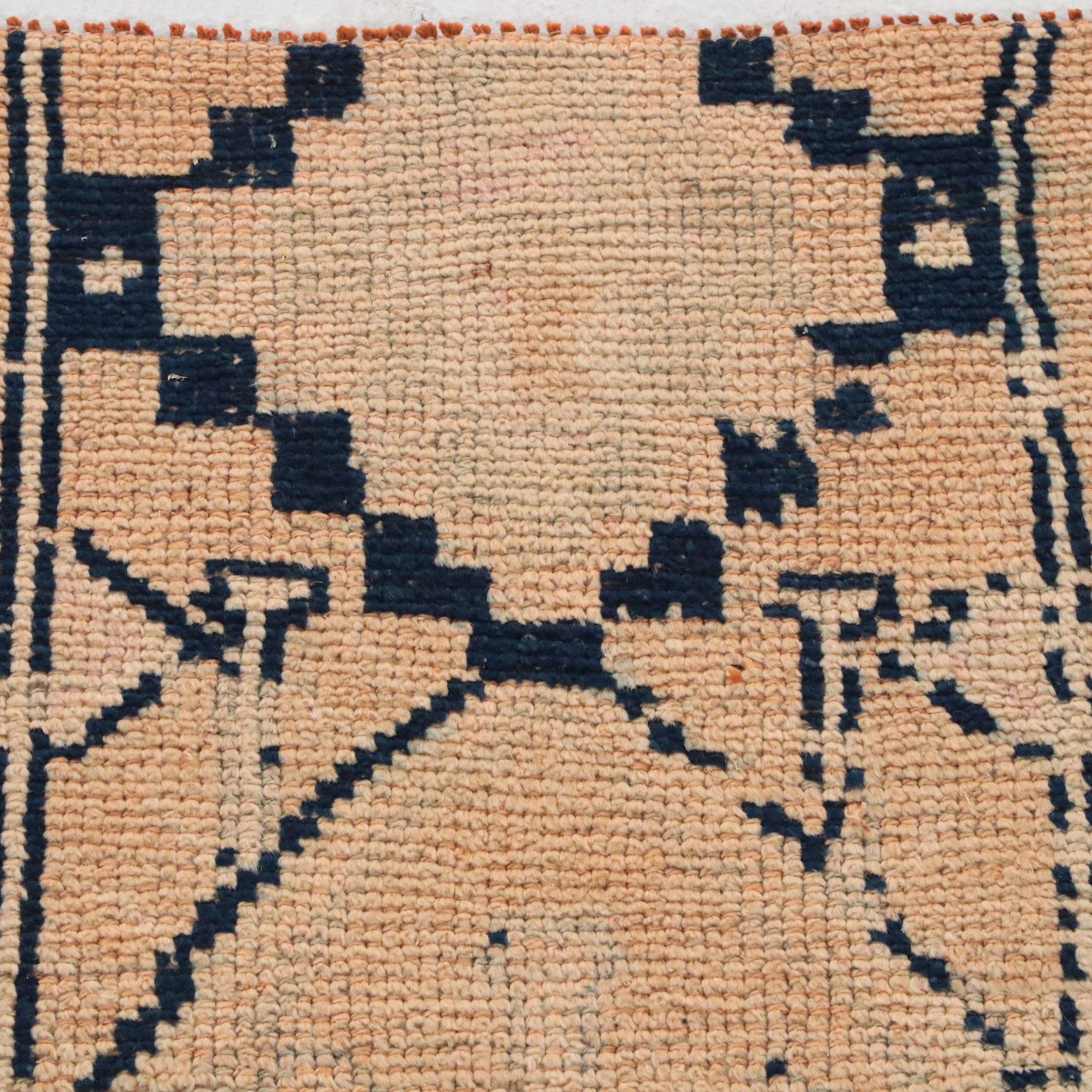 2'5 x 5'10 Hand-Knotted Turkish Anatolian Remnant Carpet Runner