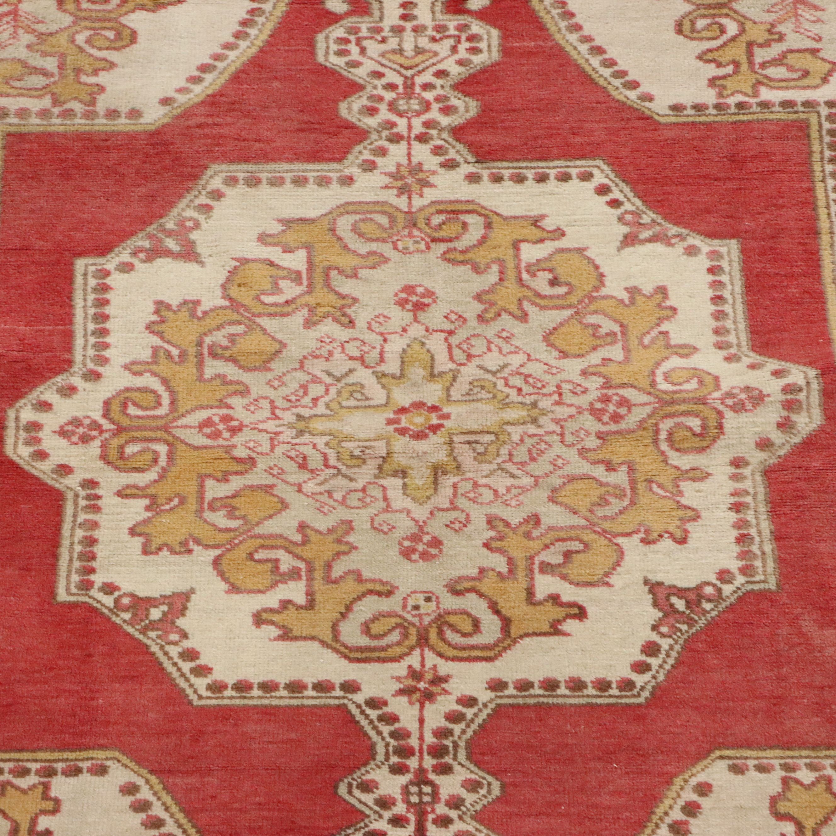 3'7 x 7'6 Hand-Knotted Turkish Anatolian Area Rug