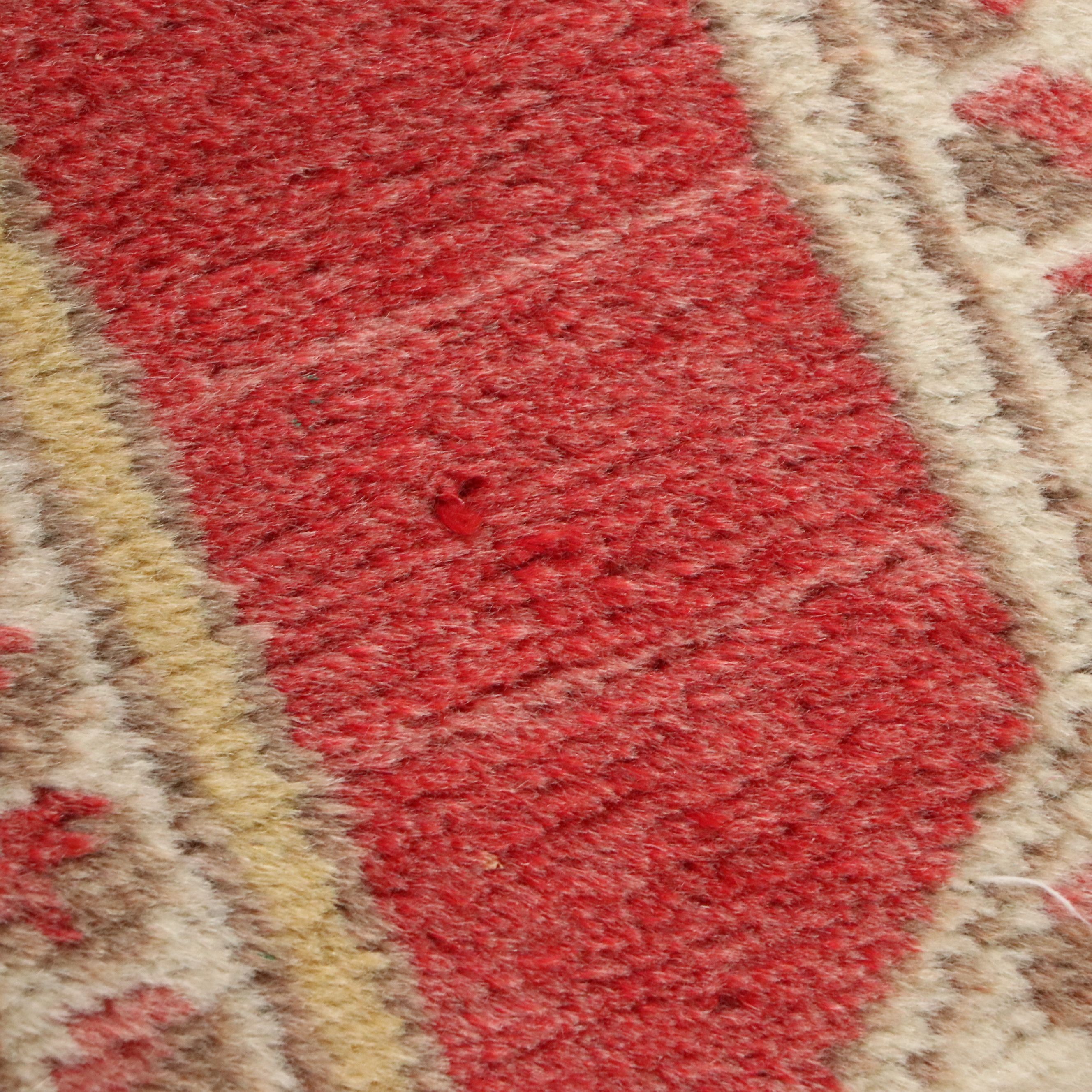 3'7 x 7'6 Hand-Knotted Turkish Anatolian Area Rug